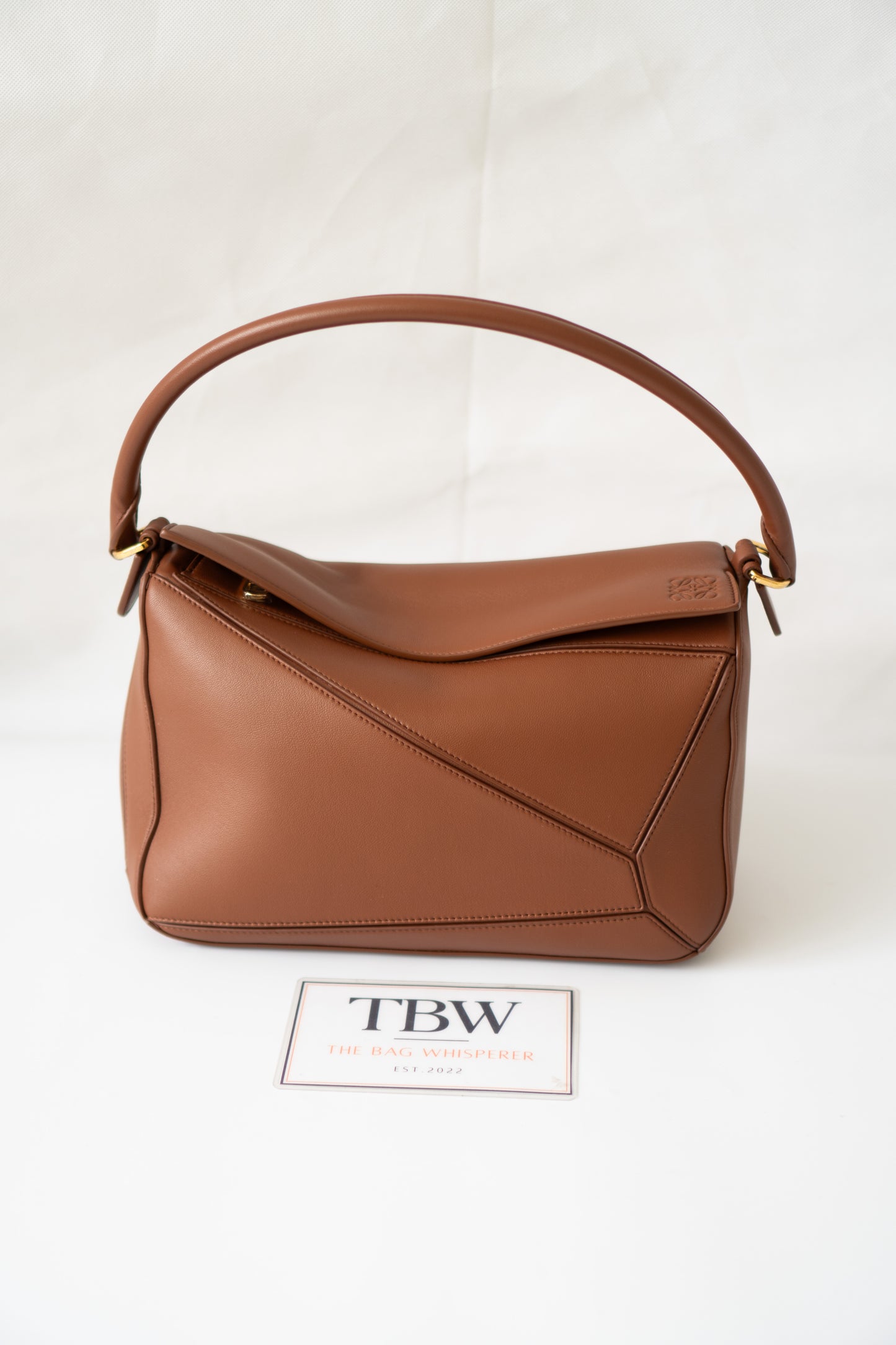 Featherlight Puzzle Bag in Medium Size – Pecan Nappa Lambskin