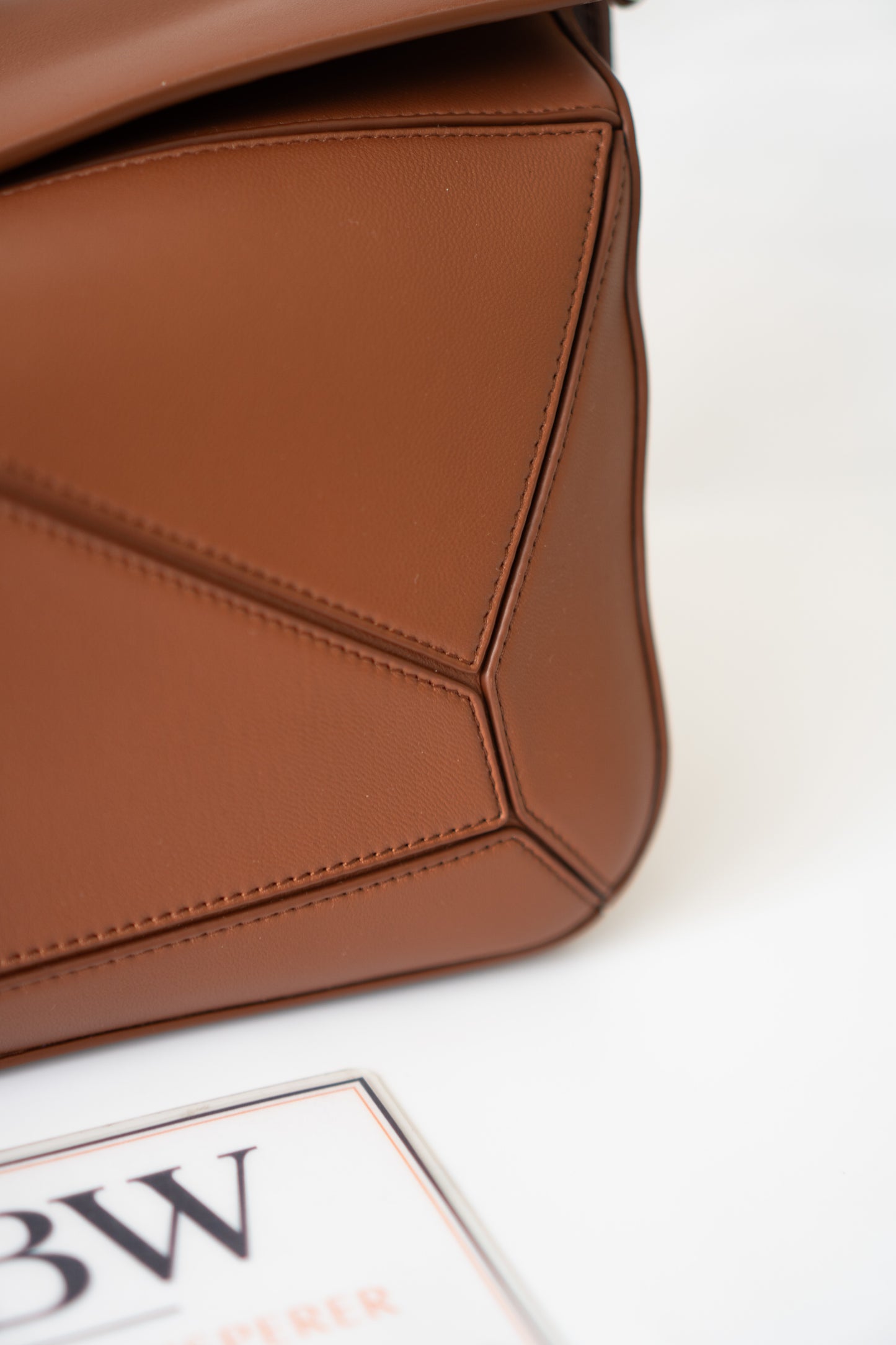Featherlight Puzzle Bag in Medium Size – Pecan Nappa Lambskin