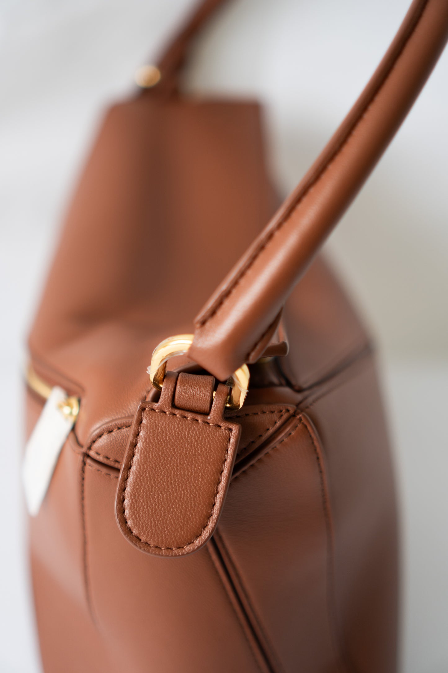 Featherlight Puzzle Bag in Medium Size – Pecan Nappa Lambskin