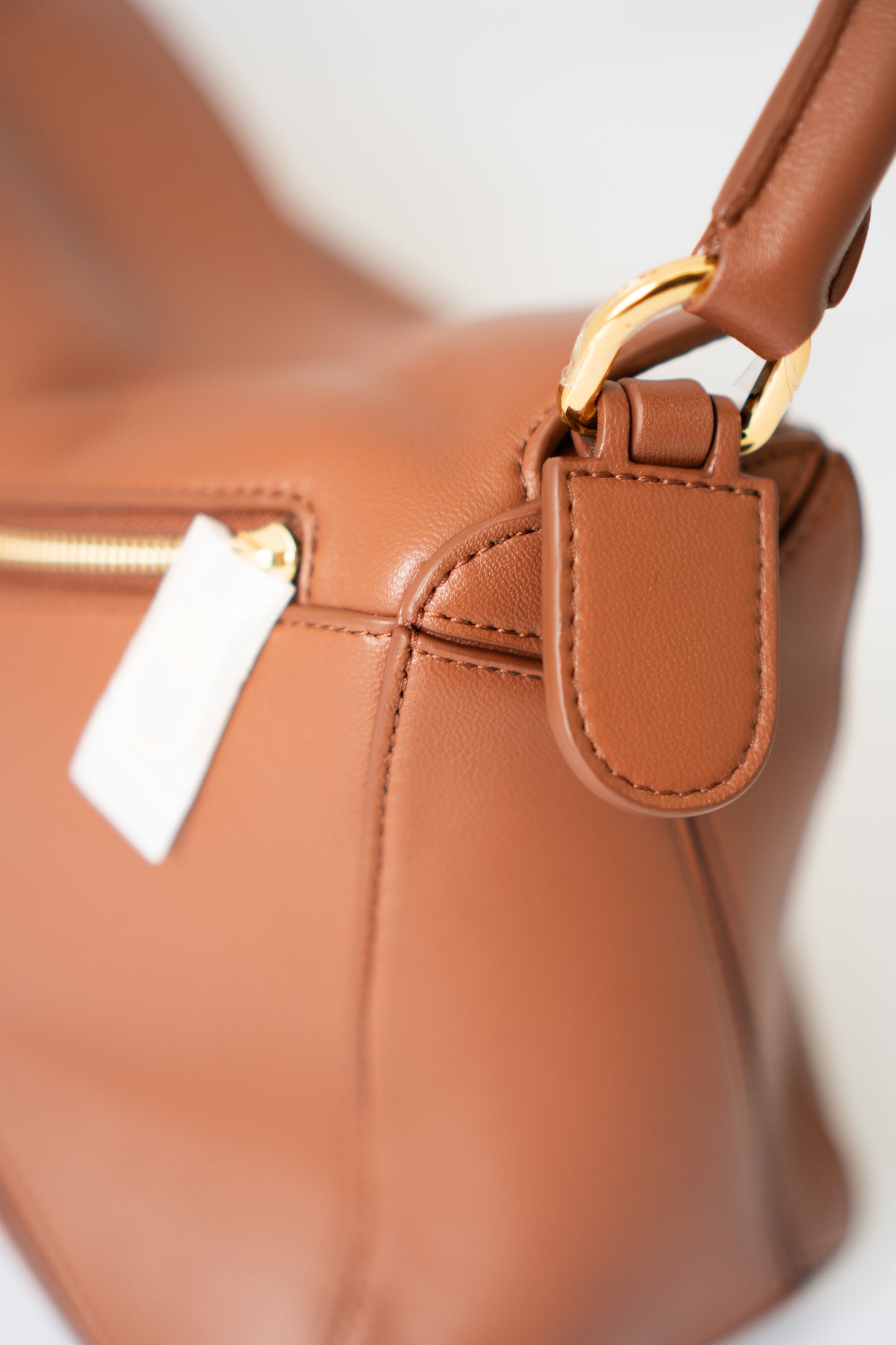 Featherlight Puzzle Bag in Medium Size – Pecan Nappa Lambskin