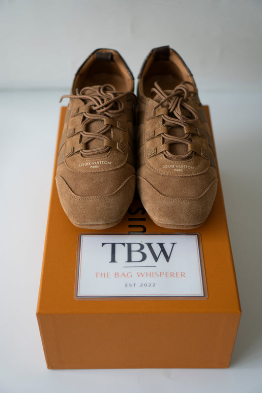 Sneakerina – Cognac Suede