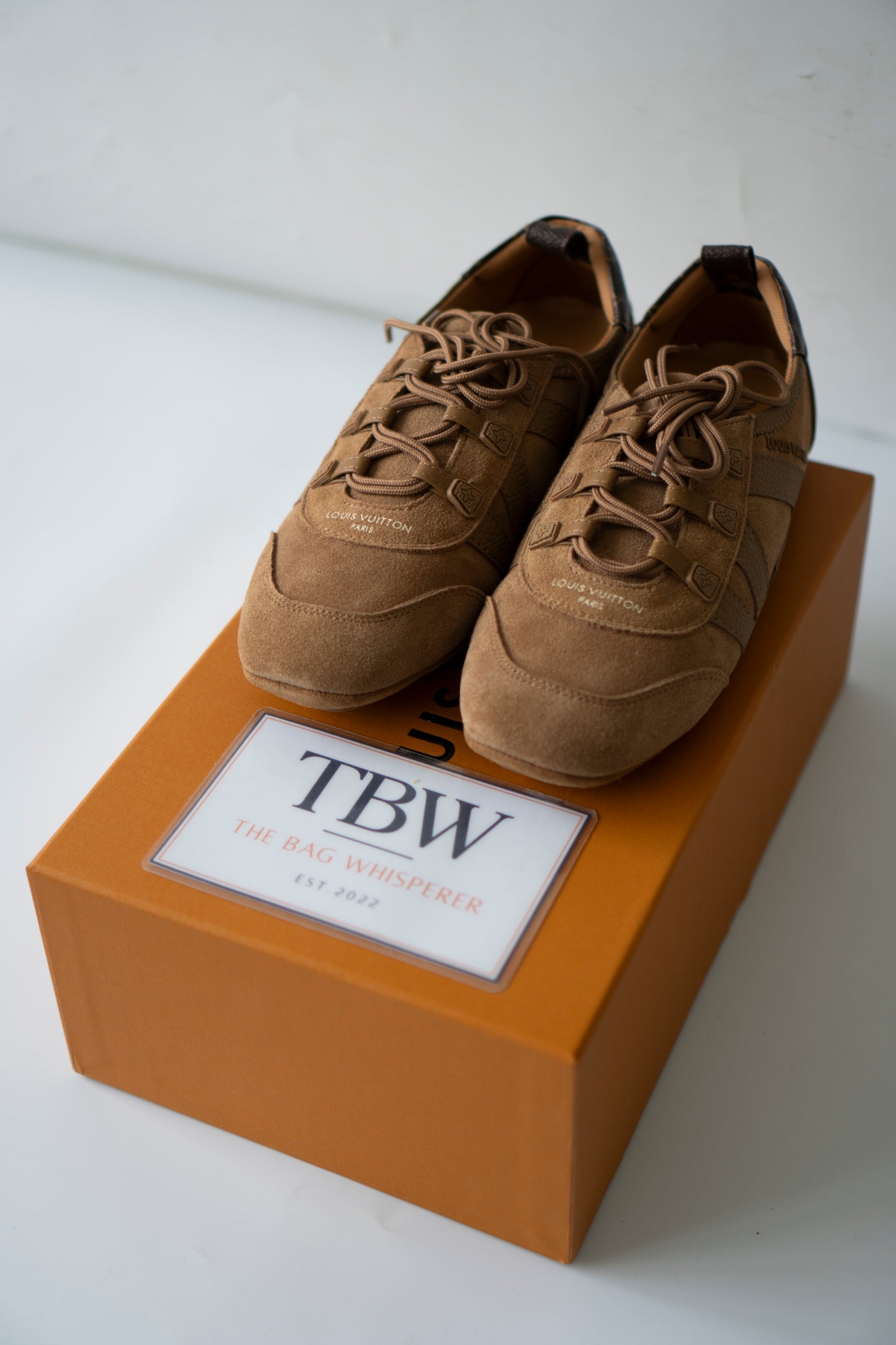 Sneakerina – Cognac Suede