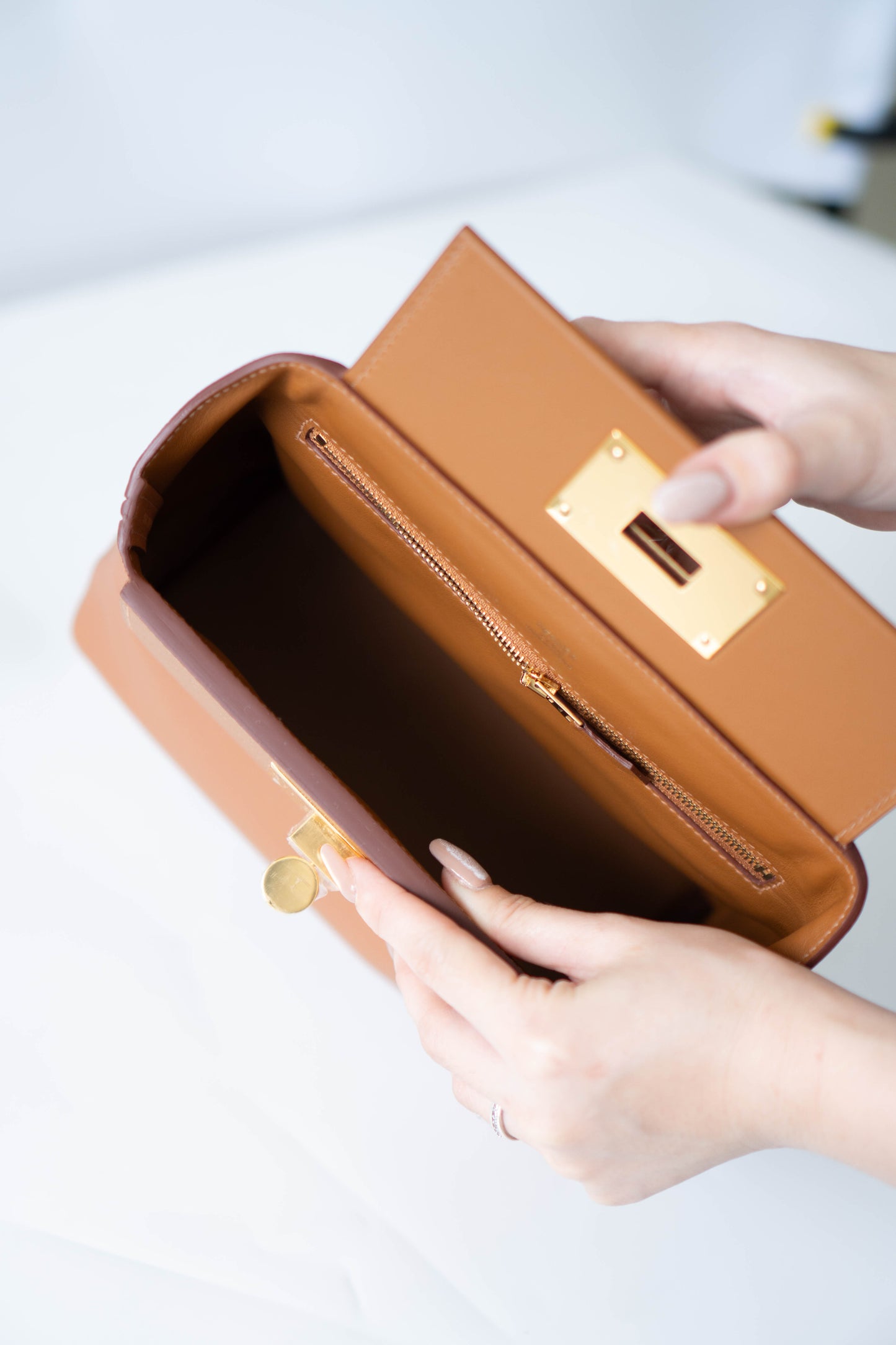 Mini 24/24 in Gold Calfskin With Gold Hardware
