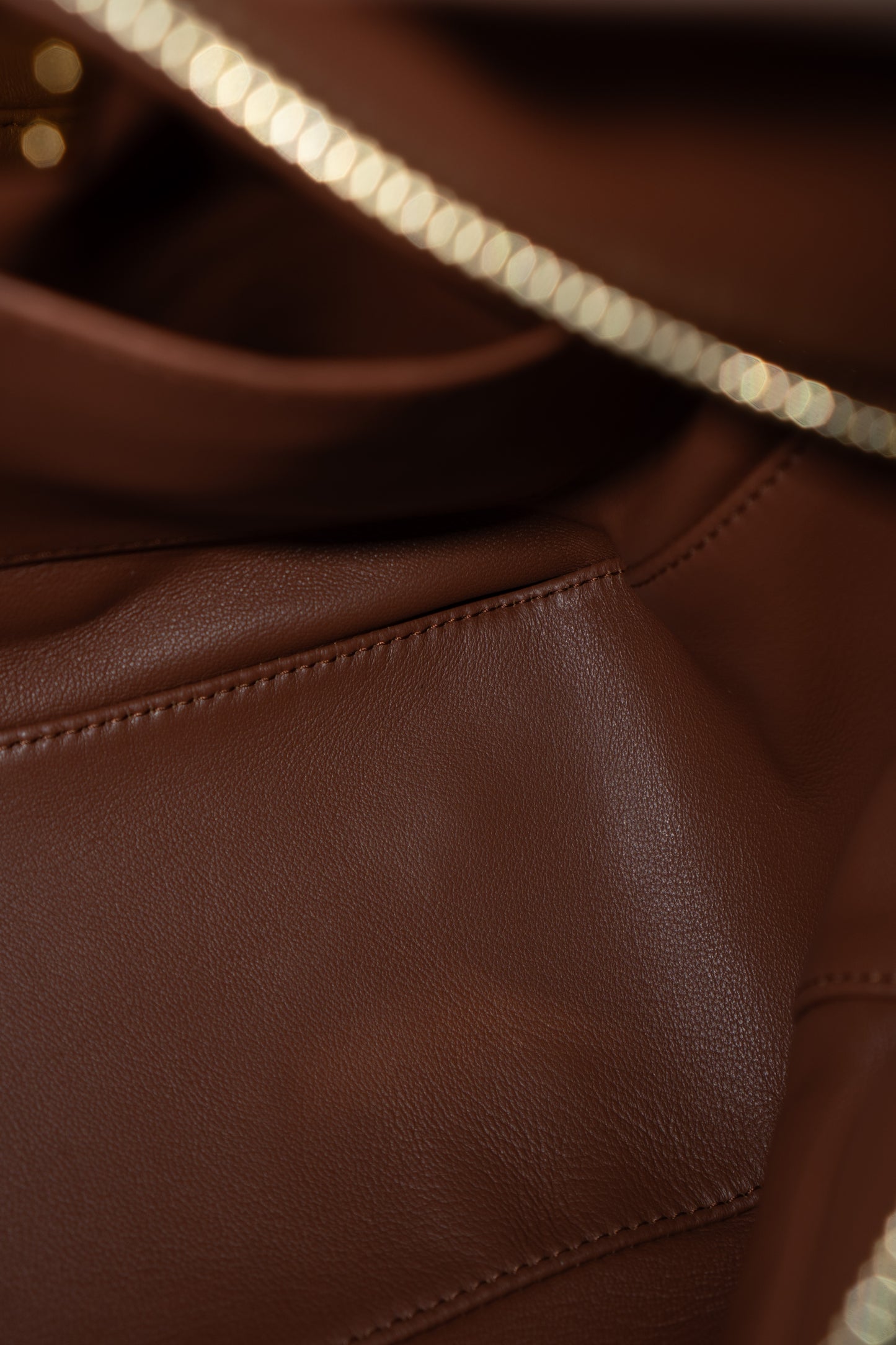 Featherlight Puzzle Bag in Medium Size – Pecan Nappa Lambskin
