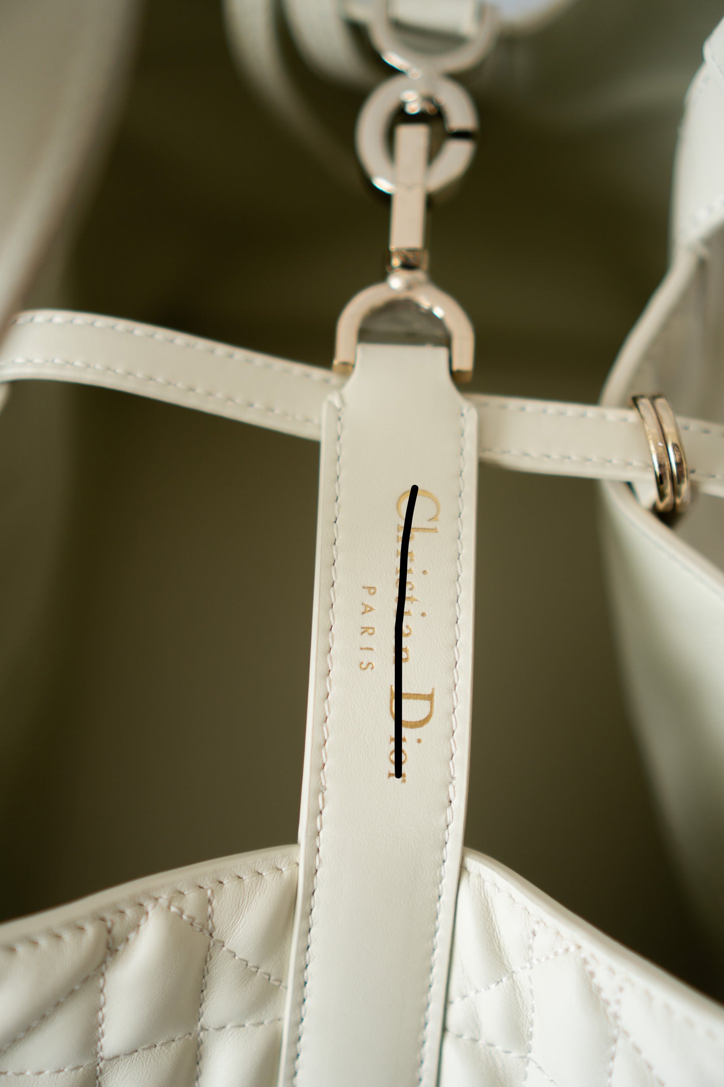 Toujour Quilted Tote Bag – Latte Calfskin with Light Gold Hardware