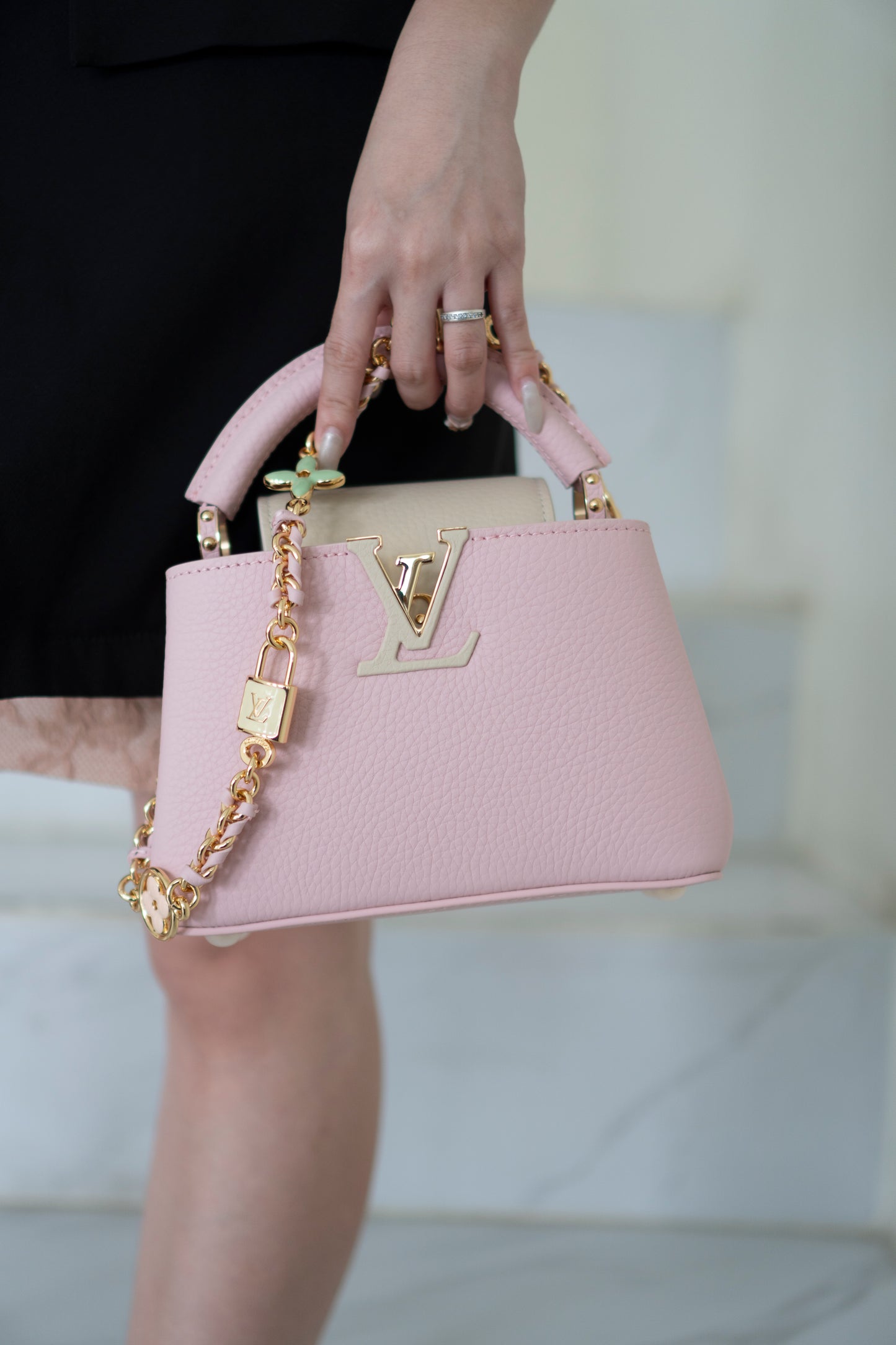 Capucine Mini Top Handle – Light Bliss Pink Taurillon Leather