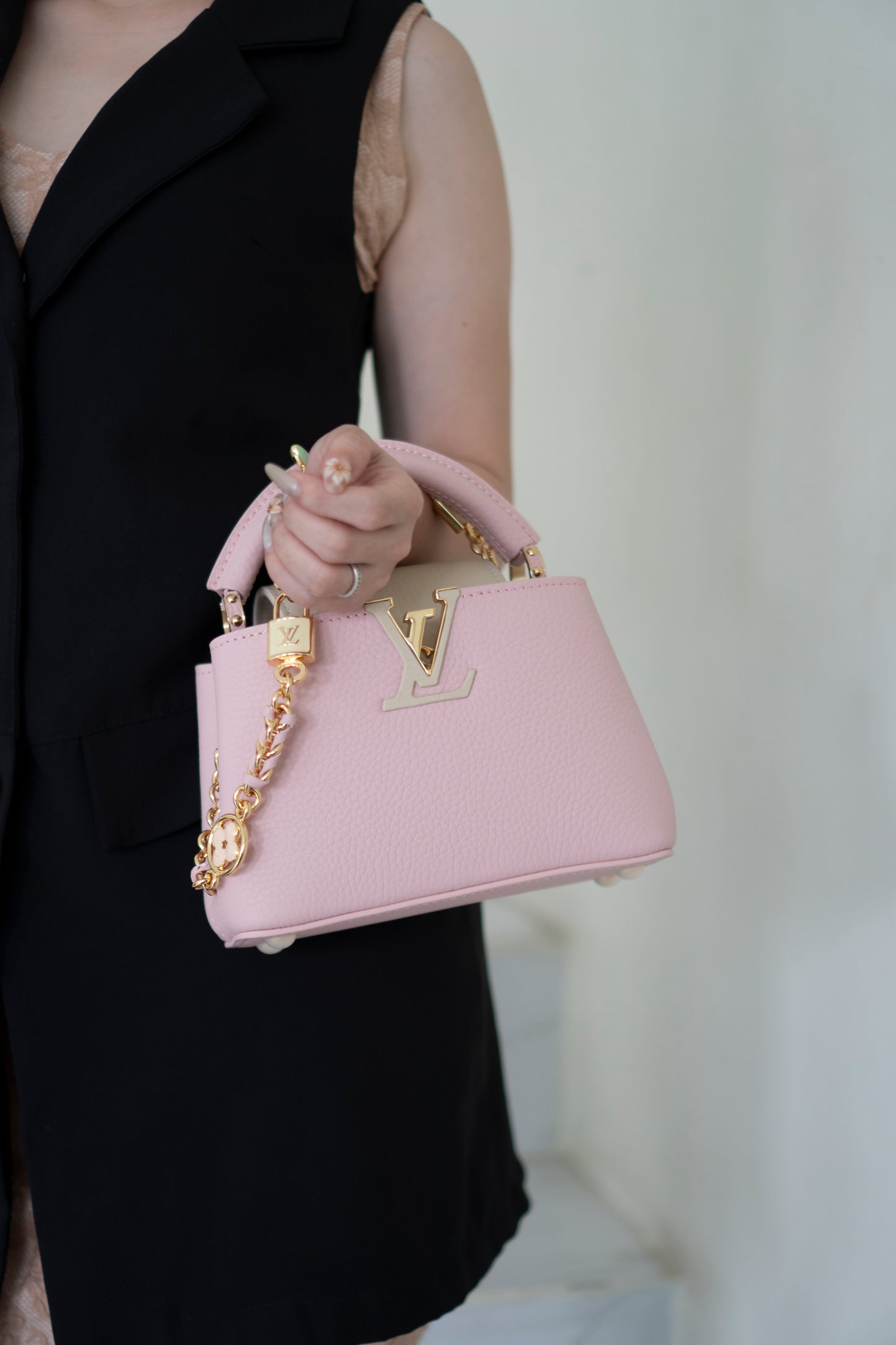 Capucine Mini Top Handle – Light Bliss Pink Taurillon Leather