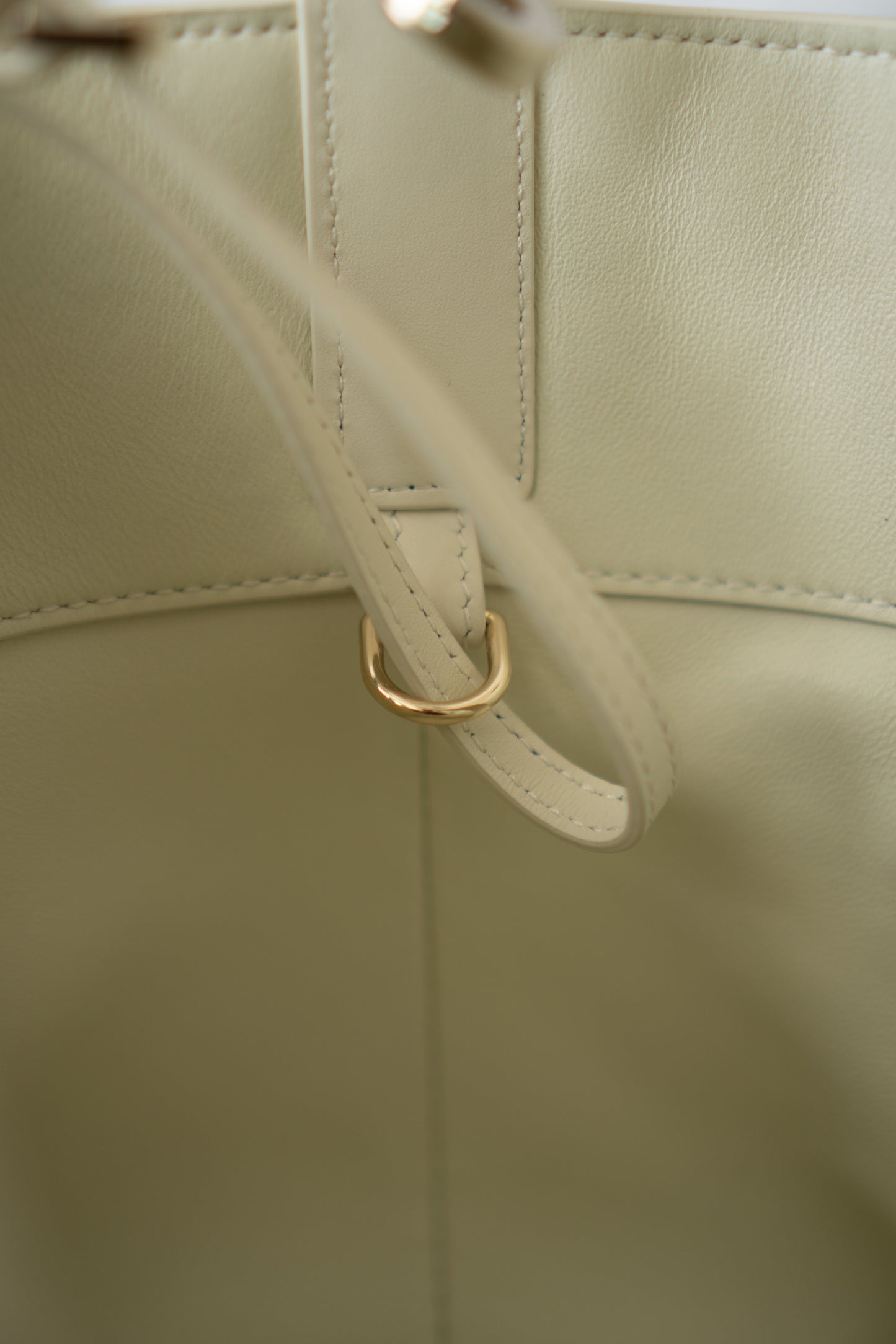 Toujour Quilted Tote Bag – Latte Calfskin with Light Gold Hardware