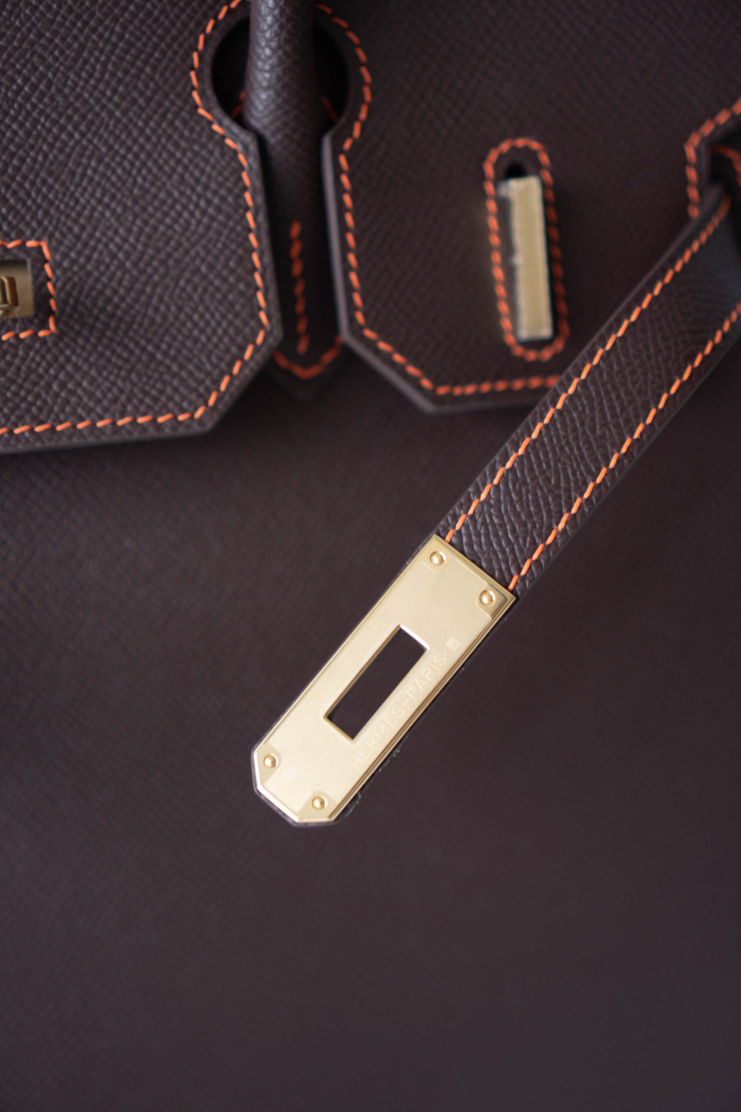 BK 30 With Horseshoe Stamp in Epsom Sellier with Permabrass Custom Order