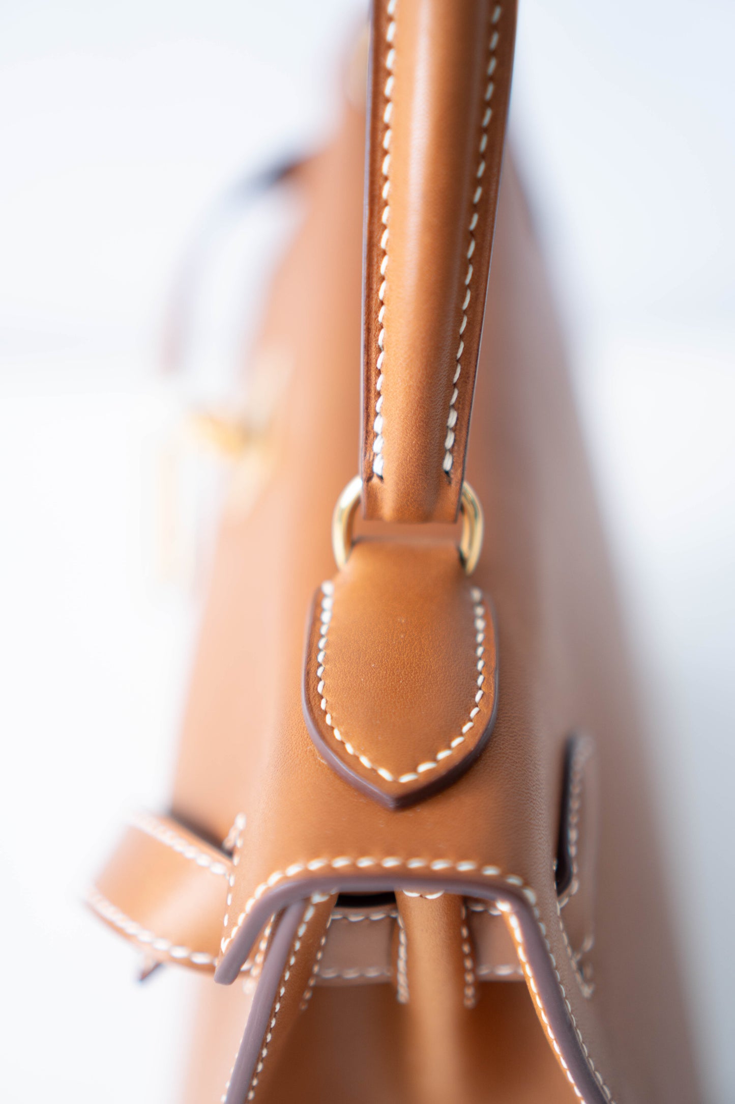 KL 28 Sellier in Barenia Leather with Gold Hardware