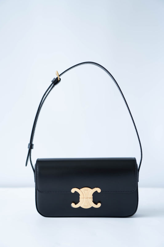 Claud Triomphe in Shiny Calfskin with Gold Hardware
