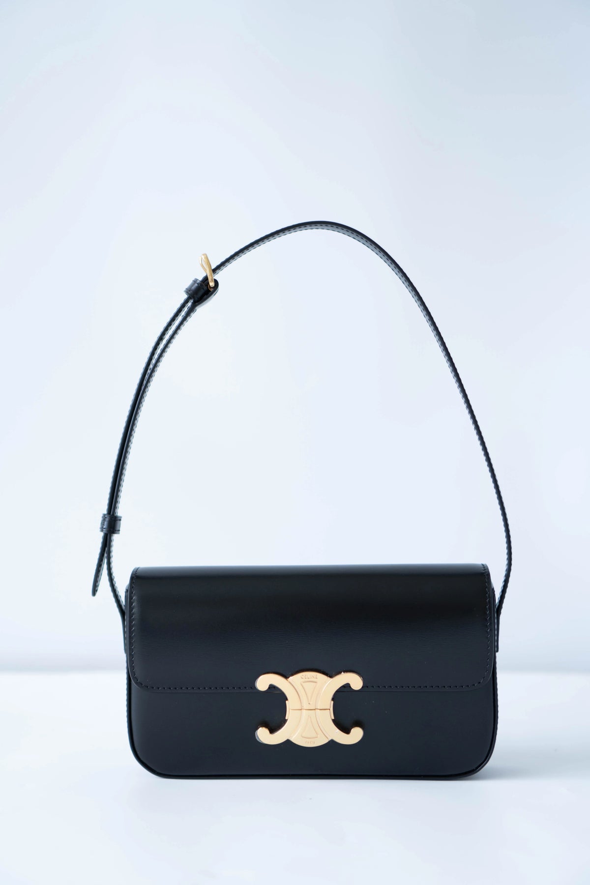Claud Triomphe in Shiny Calfskin with Gold Hardware