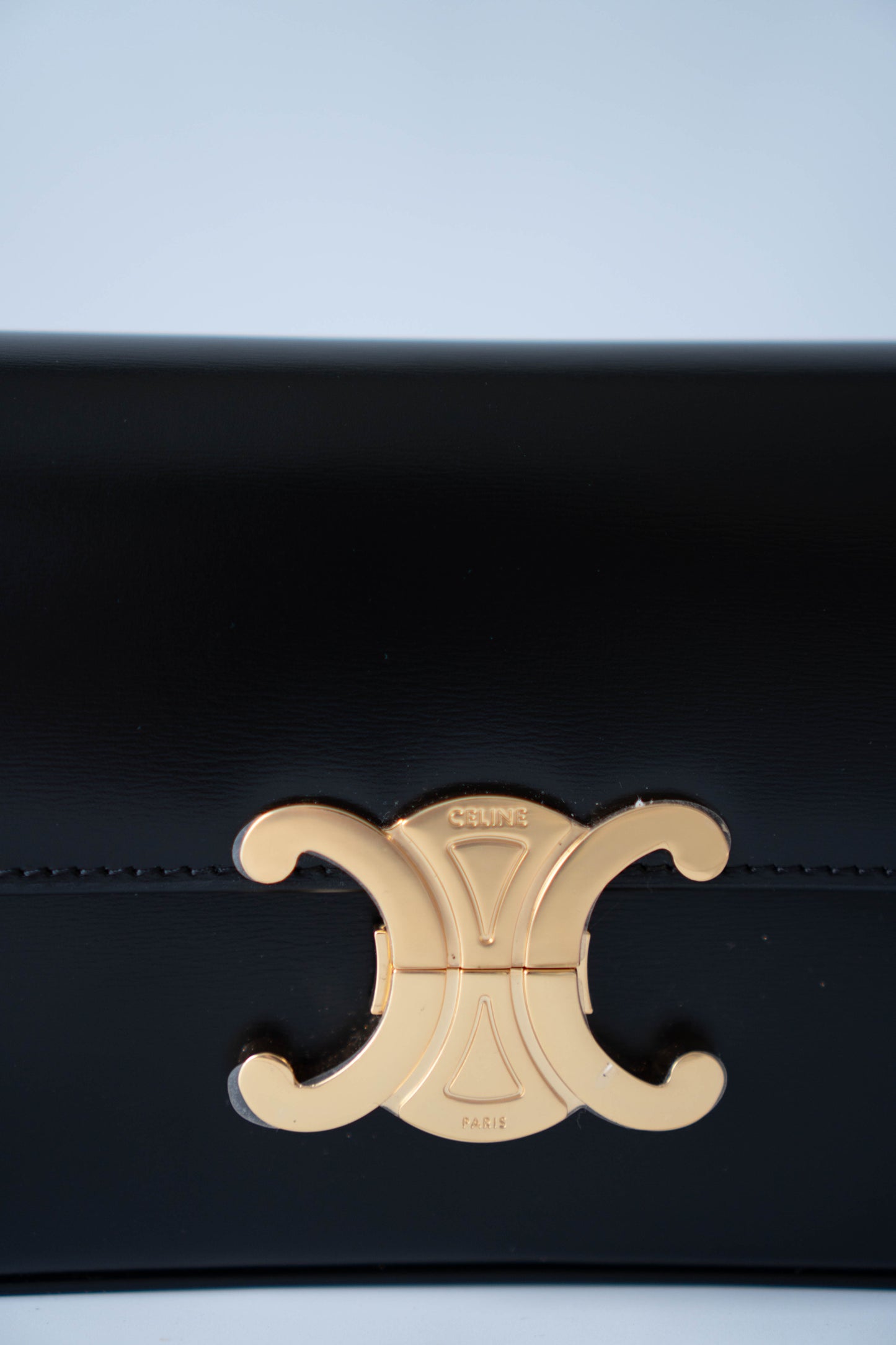 Claud Triomphe in Shiny Calfskin with Gold Hardware
