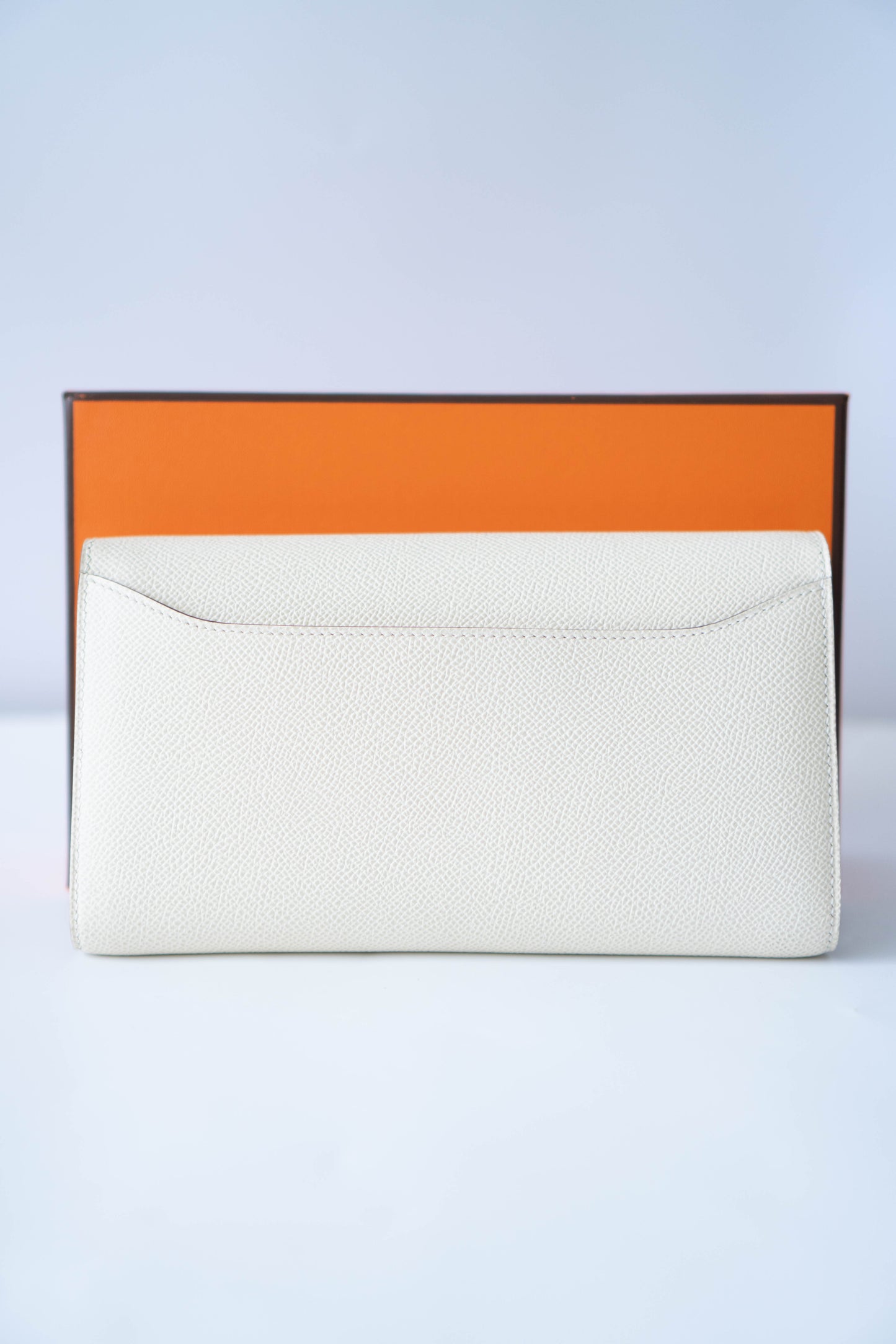 Constanc Wallet To Go with Touch of Exotic Nata Epsom Leather with Palladium Hardware