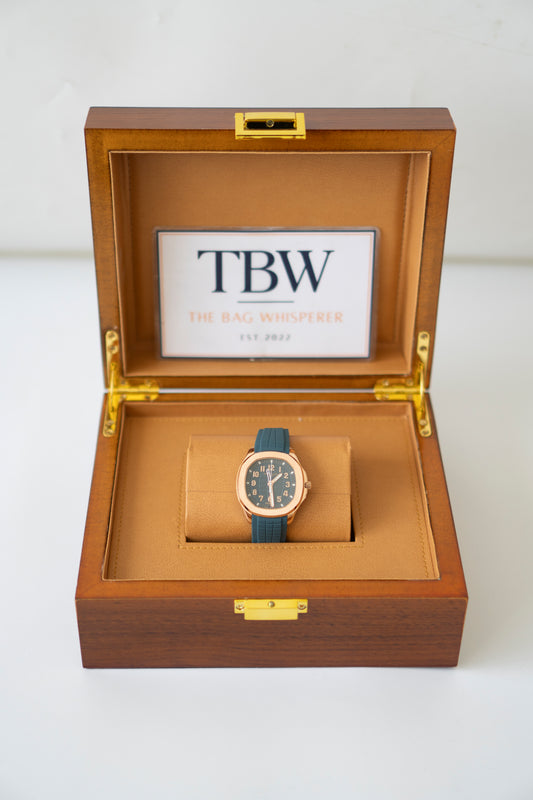 Aquanaut Travel Time 5269R – Rose Gold with Blue-Gray Dial