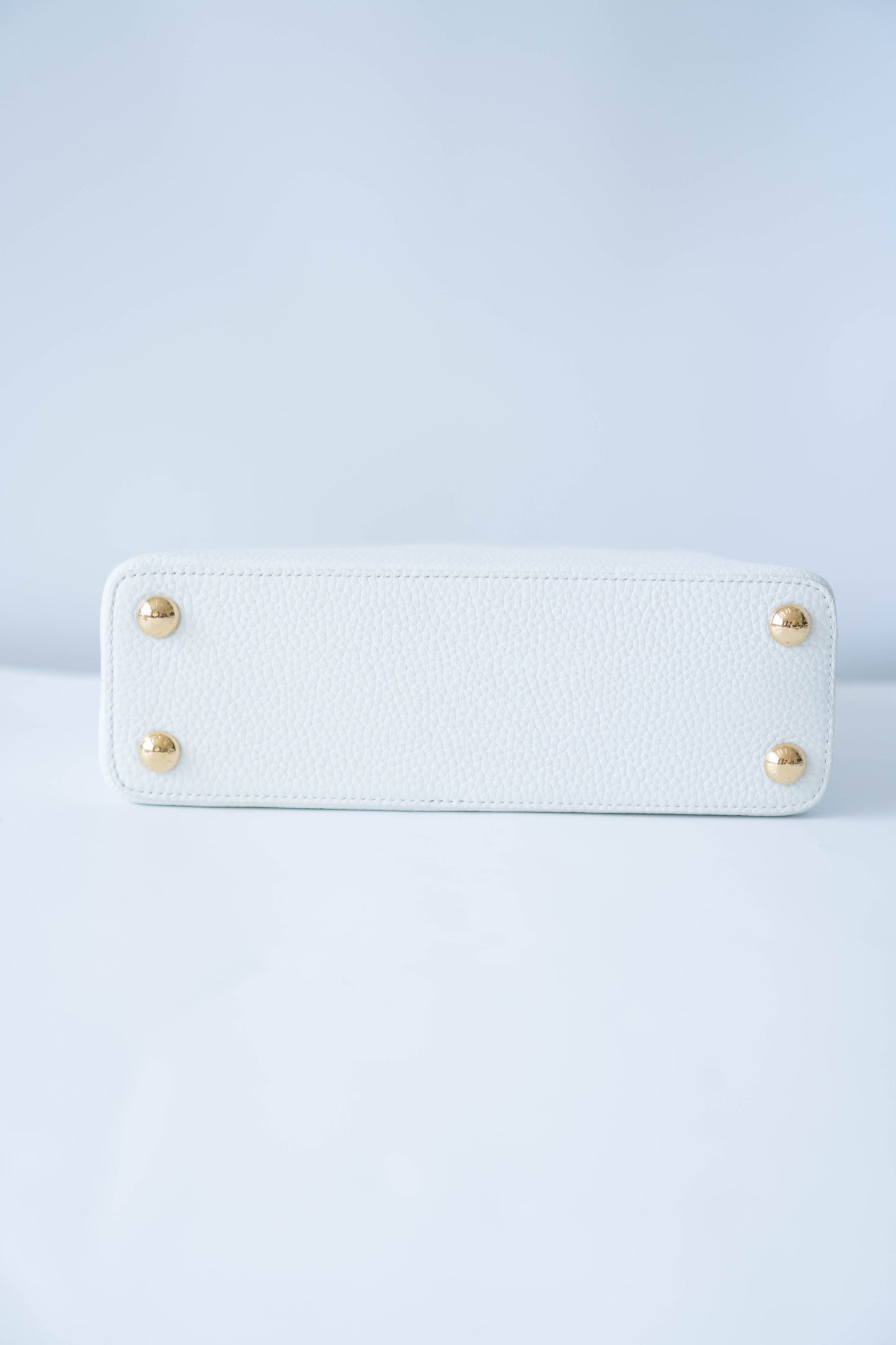 Capucine BB in Snow White Taurillon Leather With Gold Hardware