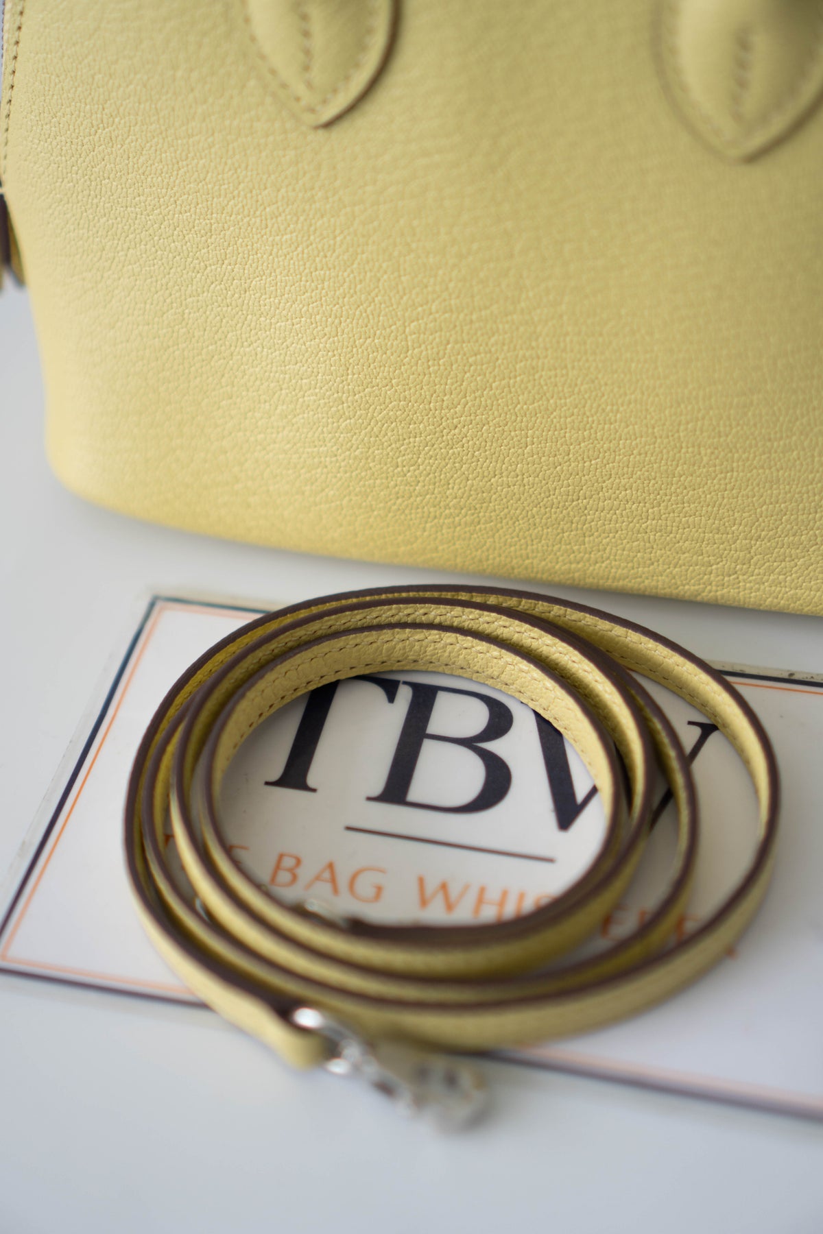 Bolide 1923 Mini Bag – Pastel Yellow Evercolor Leather