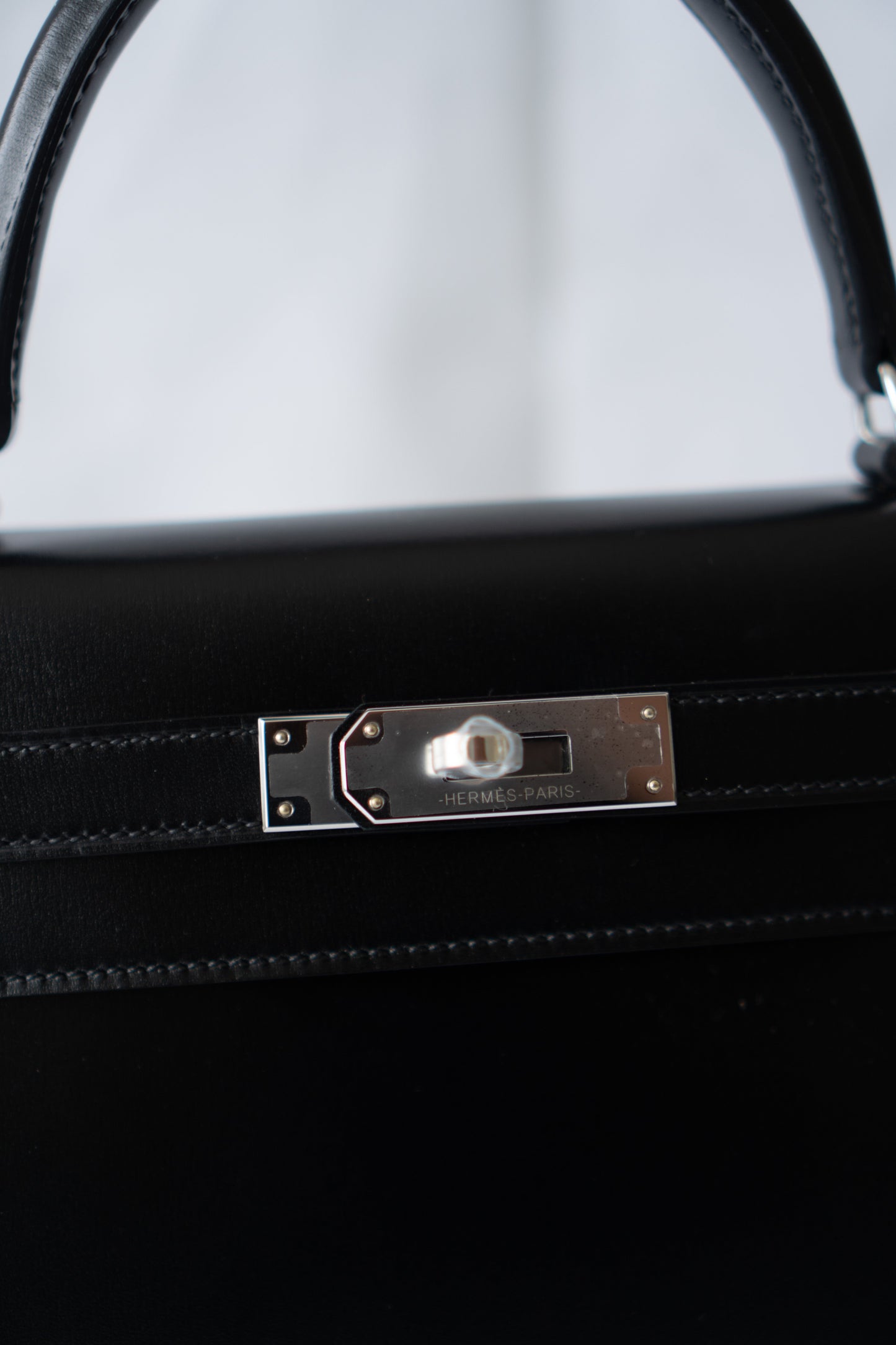 KL 28 – Black Box Leather with Palladium Hardware