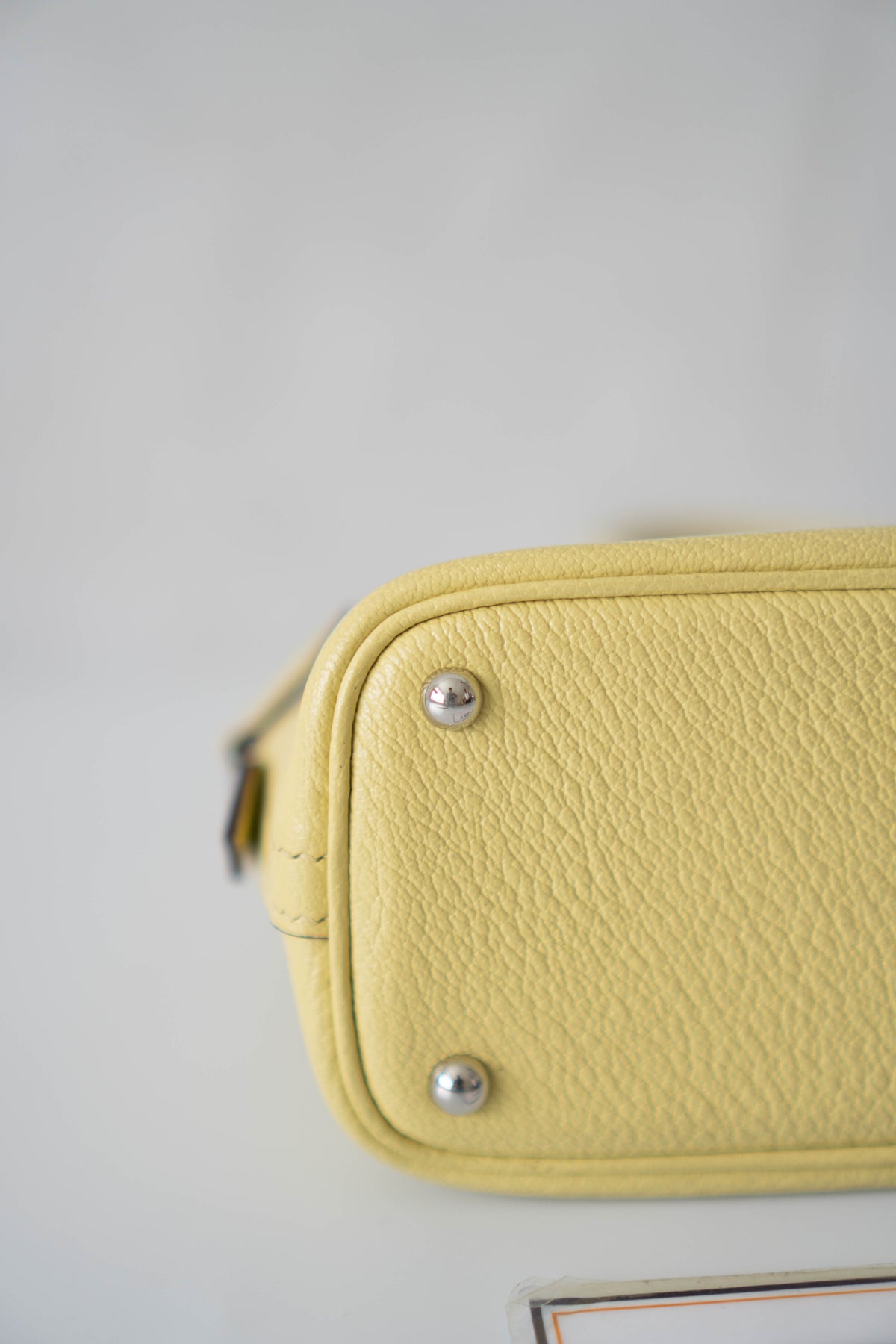Bolide 1923 Mini Bag – Pastel Yellow Evercolor Leather