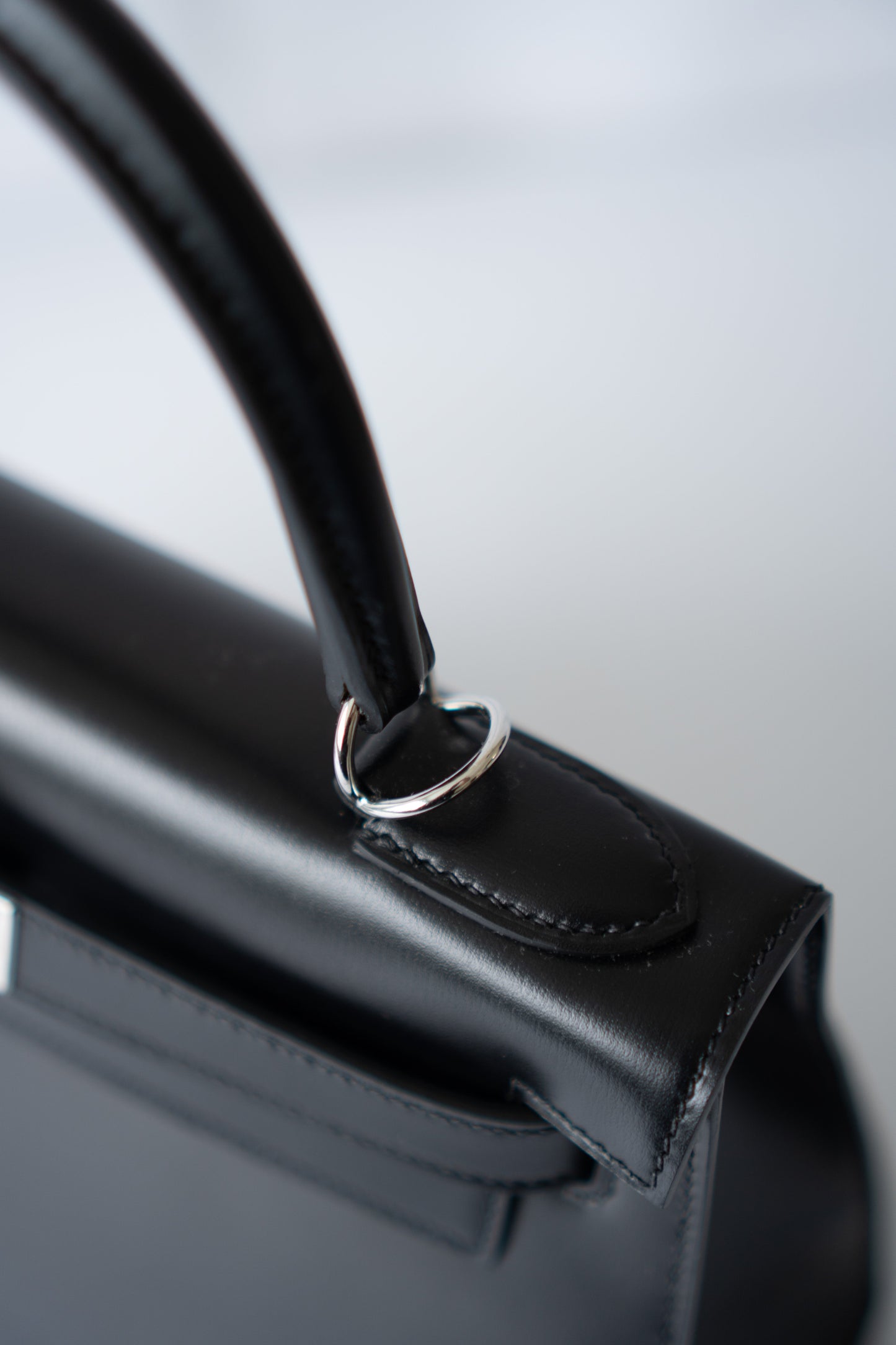 KL 28 – Black Box Leather with Palladium Hardware