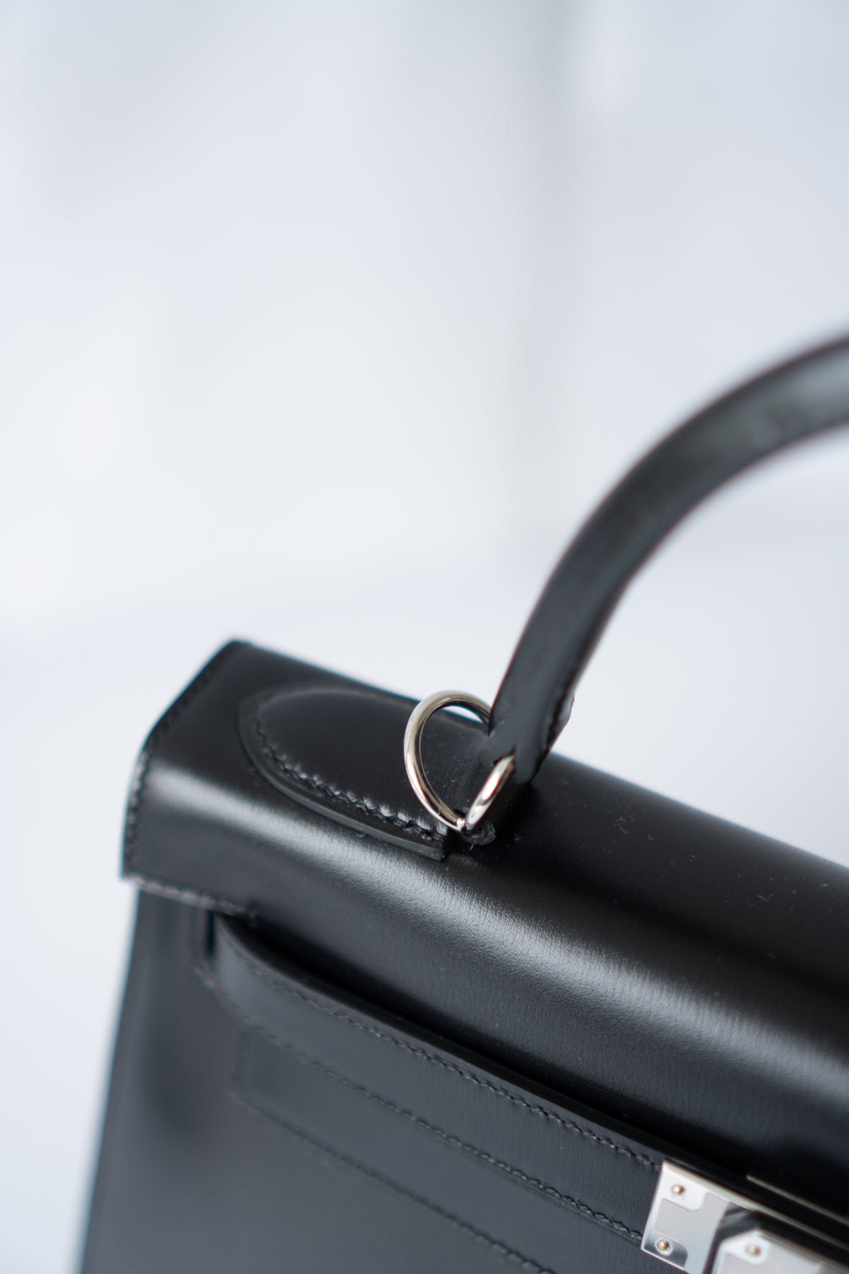 KL 28 – Black Box Leather with Palladium Hardware