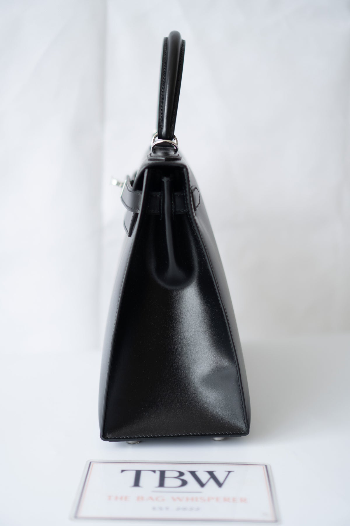 KL 28 – Black Box Leather with Palladium Hardware