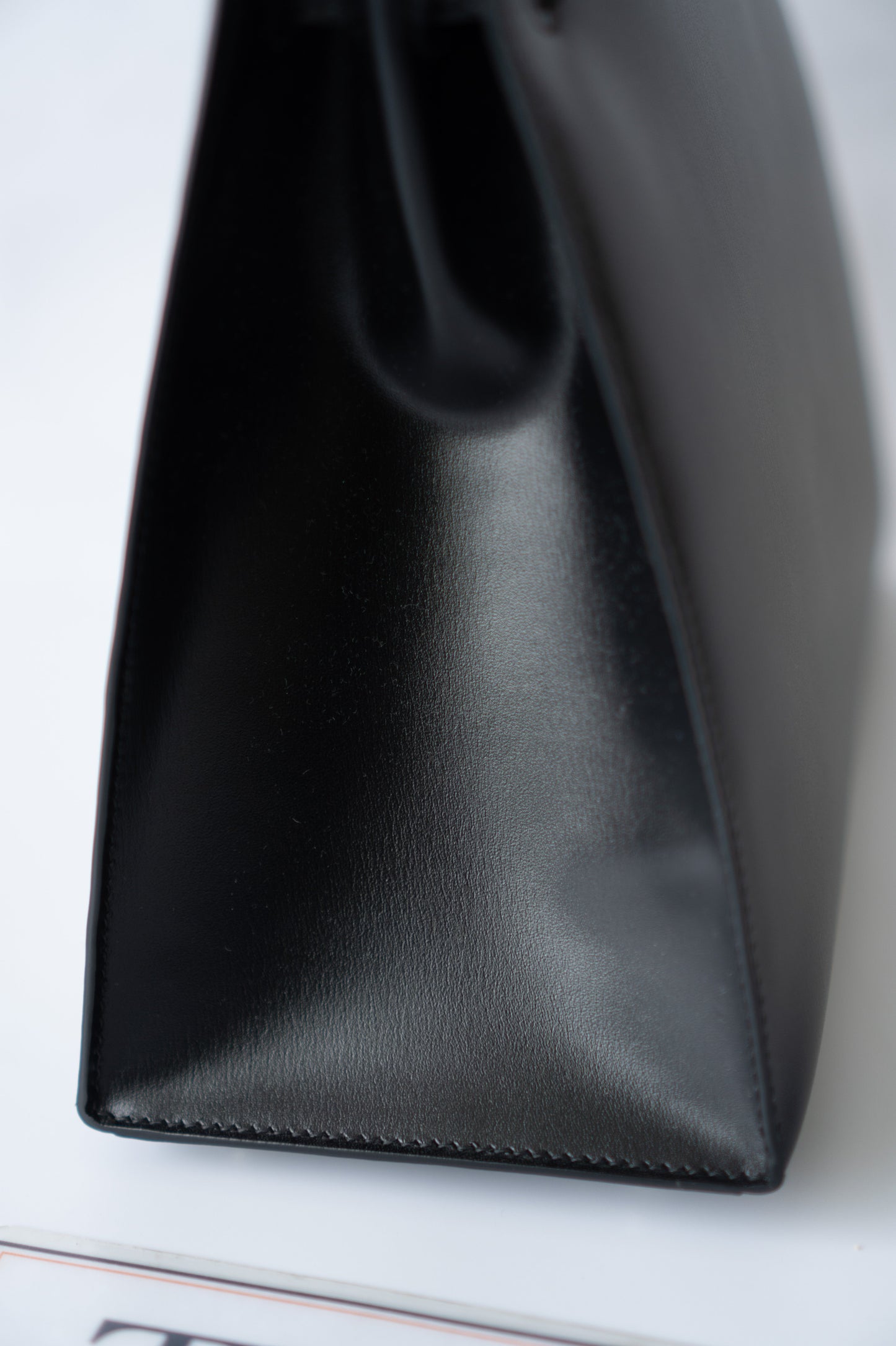 KL 28 – Black Box Leather with Palladium Hardware