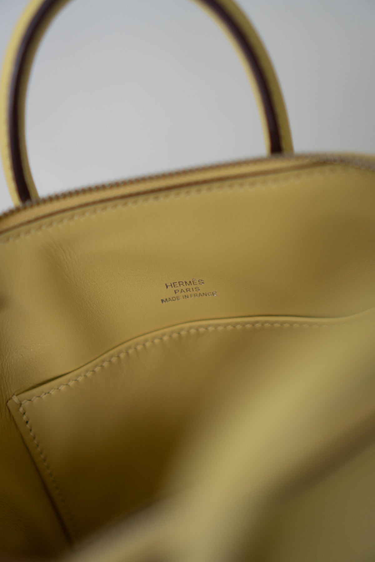 Bolide 1923 Mini Bag – Pastel Yellow Evercolor Leather