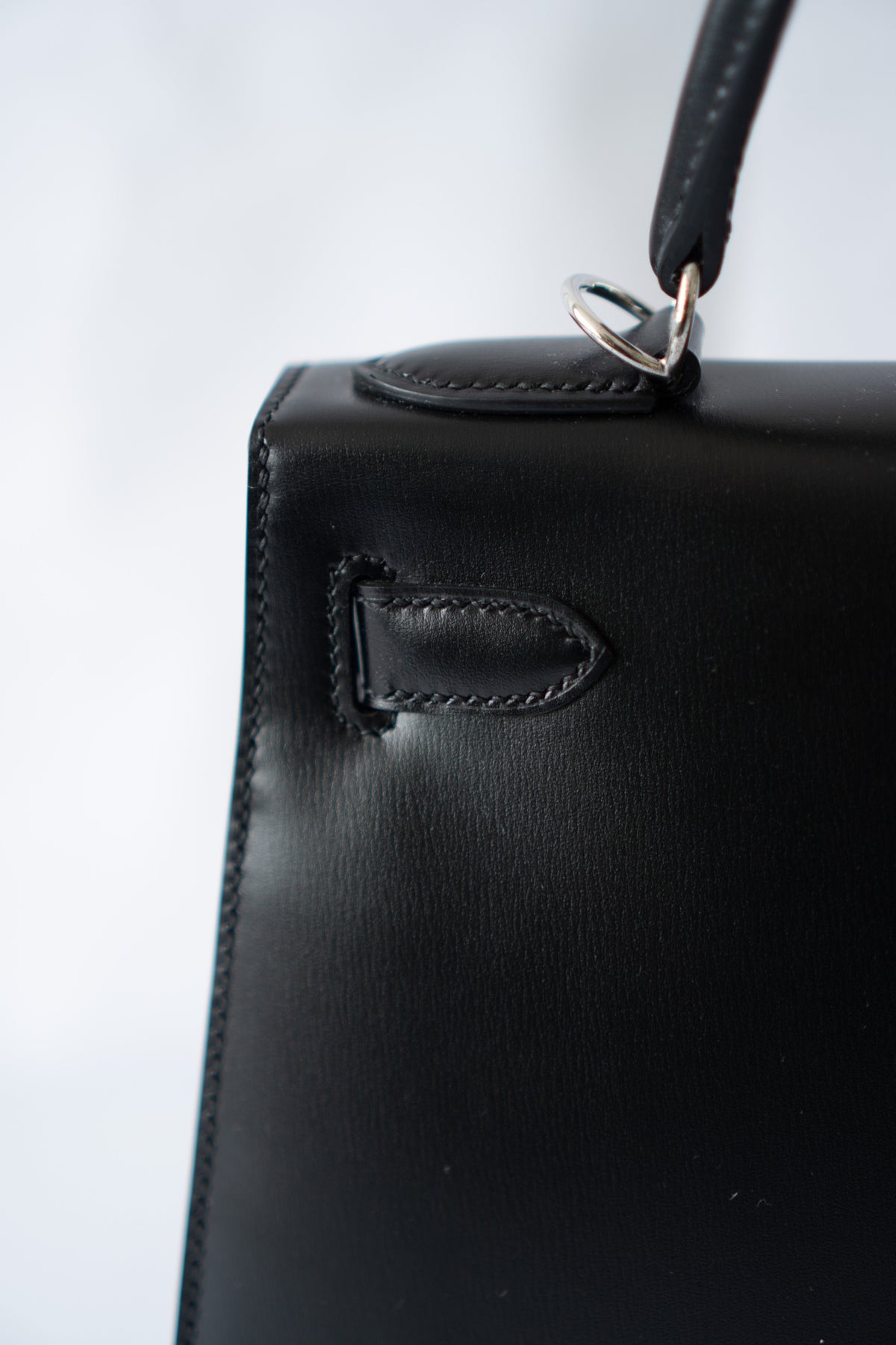 KL 28 – Black Box Leather with Palladium Hardware