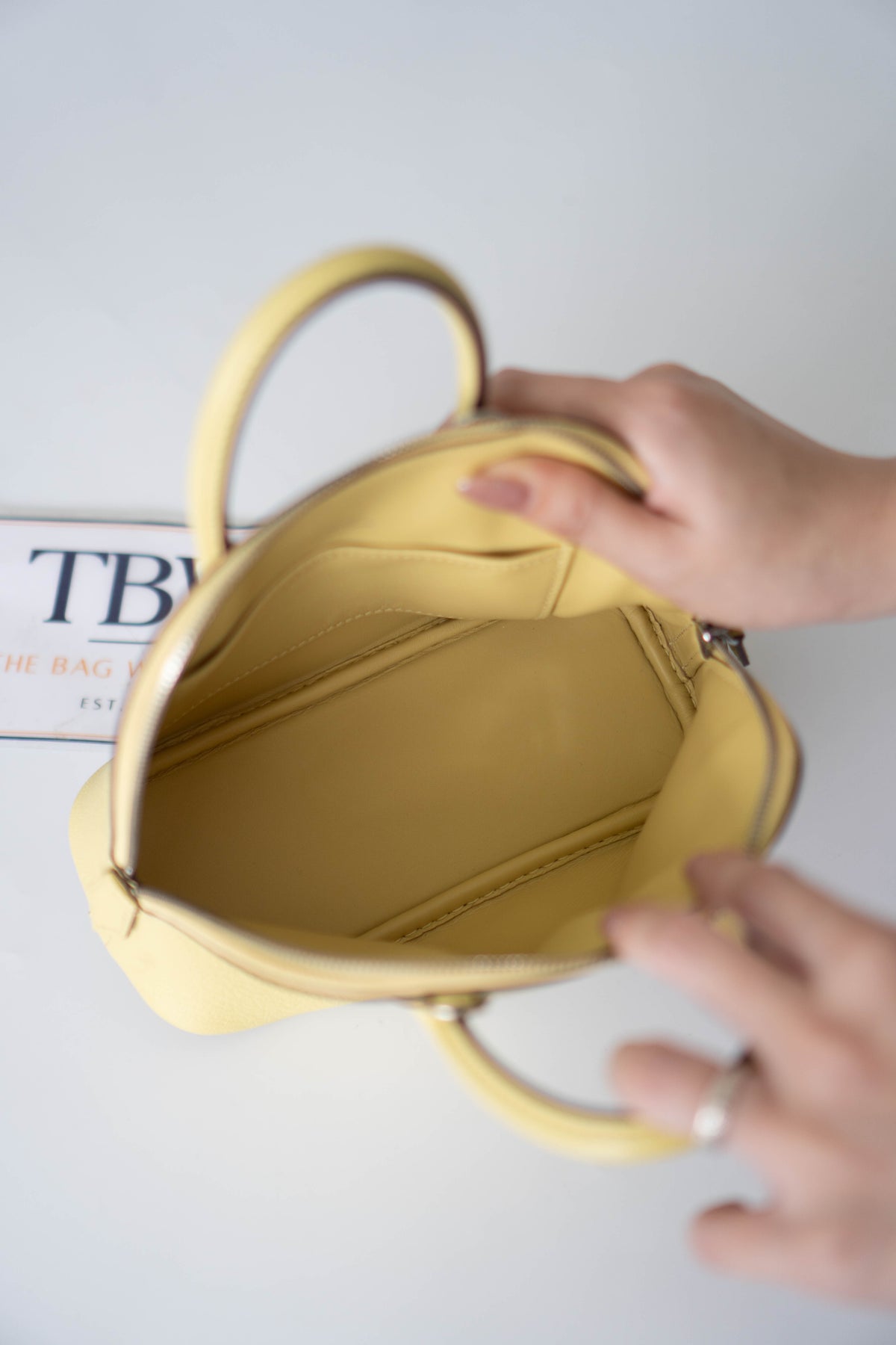 Bolide 1923 Mini Bag – Pastel Yellow Evercolor Leather