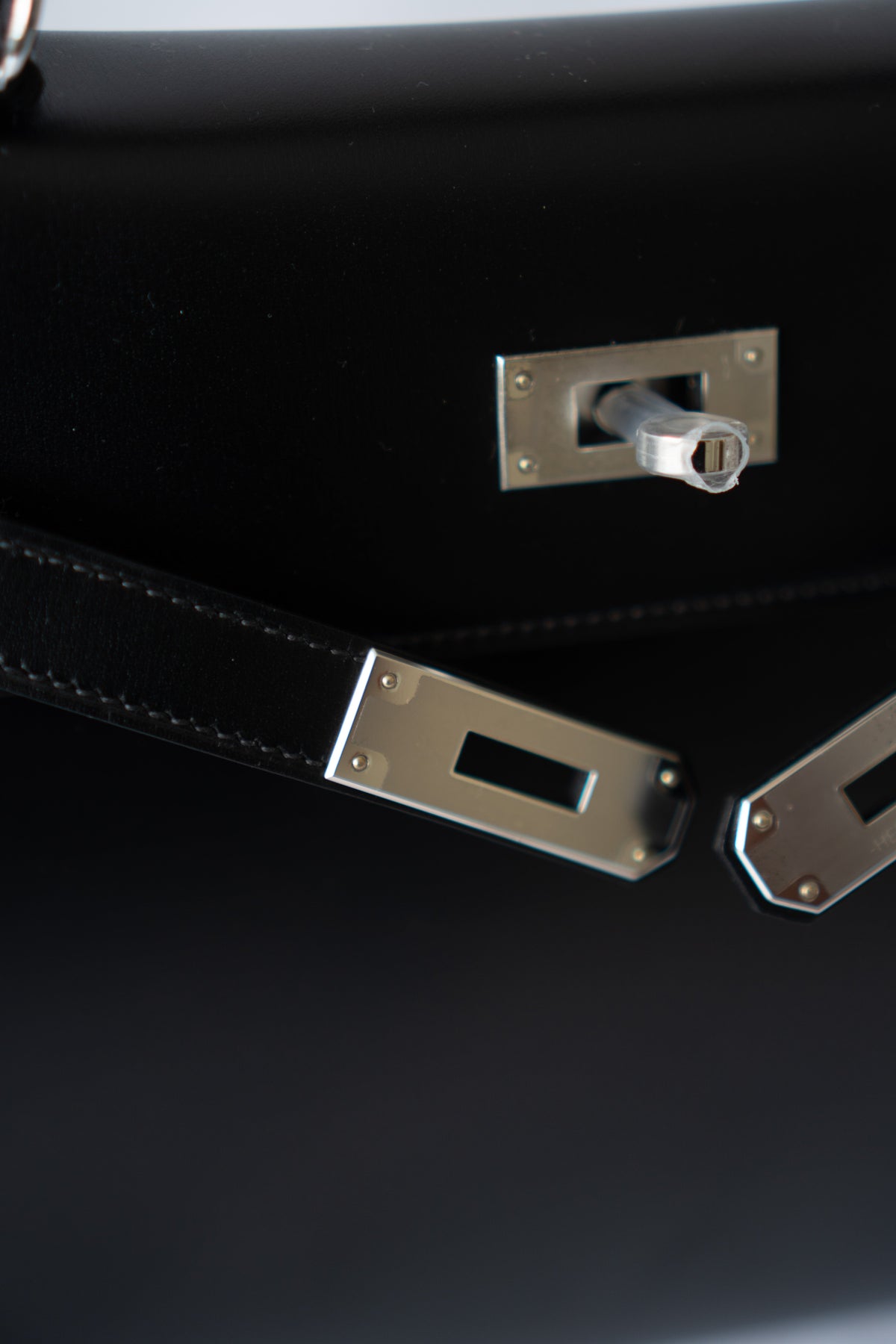 KL 28 – Black Box Leather with Palladium Hardware