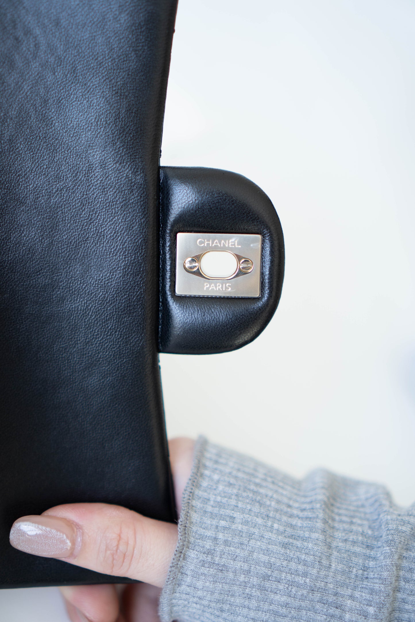 Mini Top Handle Flap – Black Lambskin with Gold Hardware