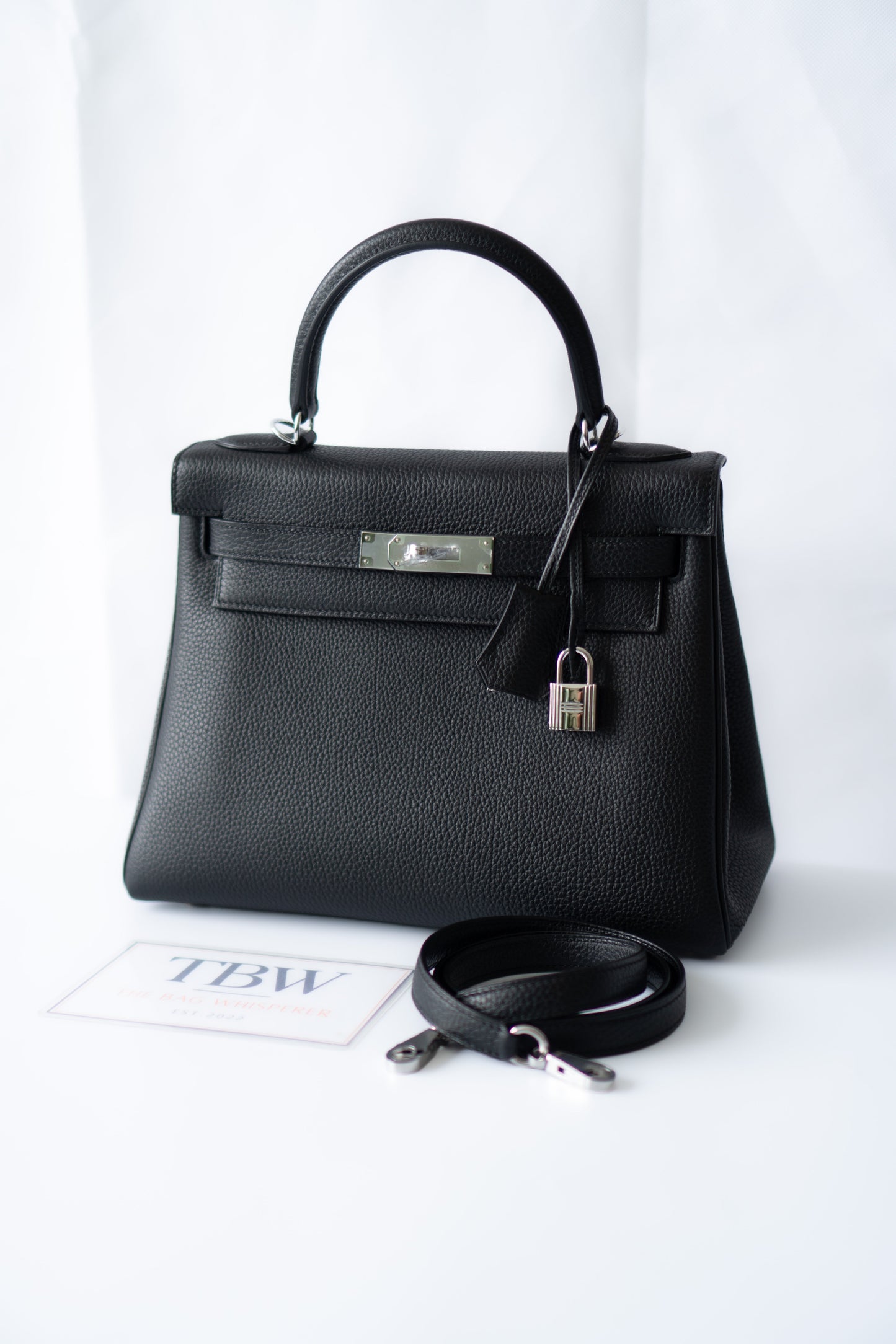 KL 28 – Black Togo with Palladium Hardware