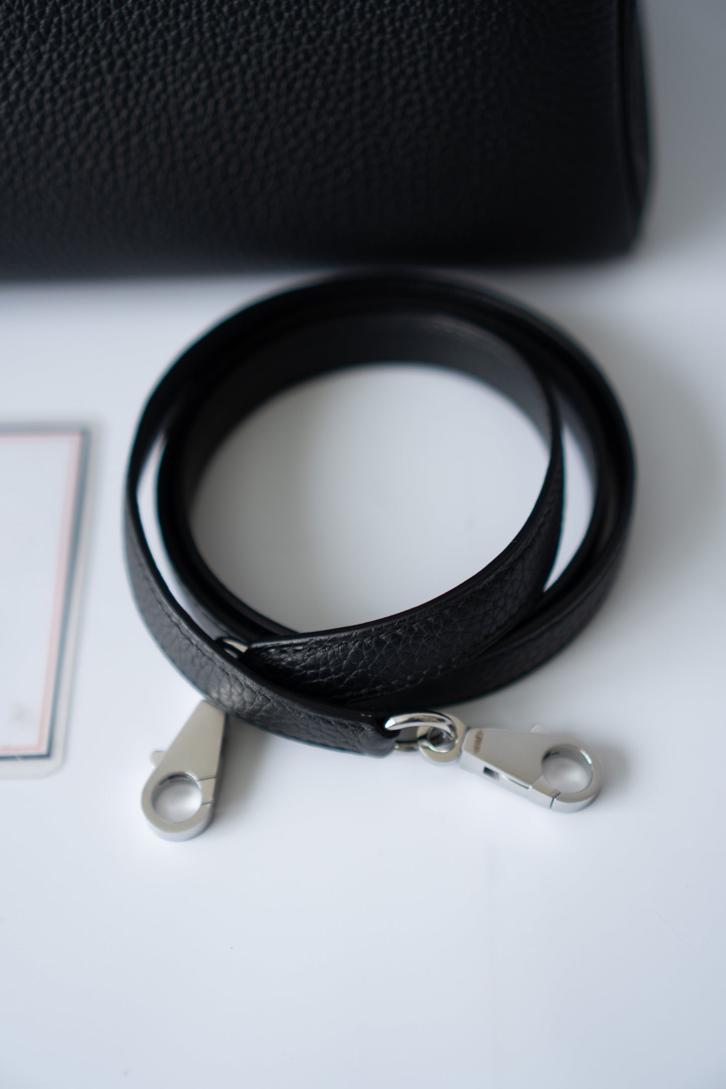 KL 28 – Black Togo with Palladium Hardware