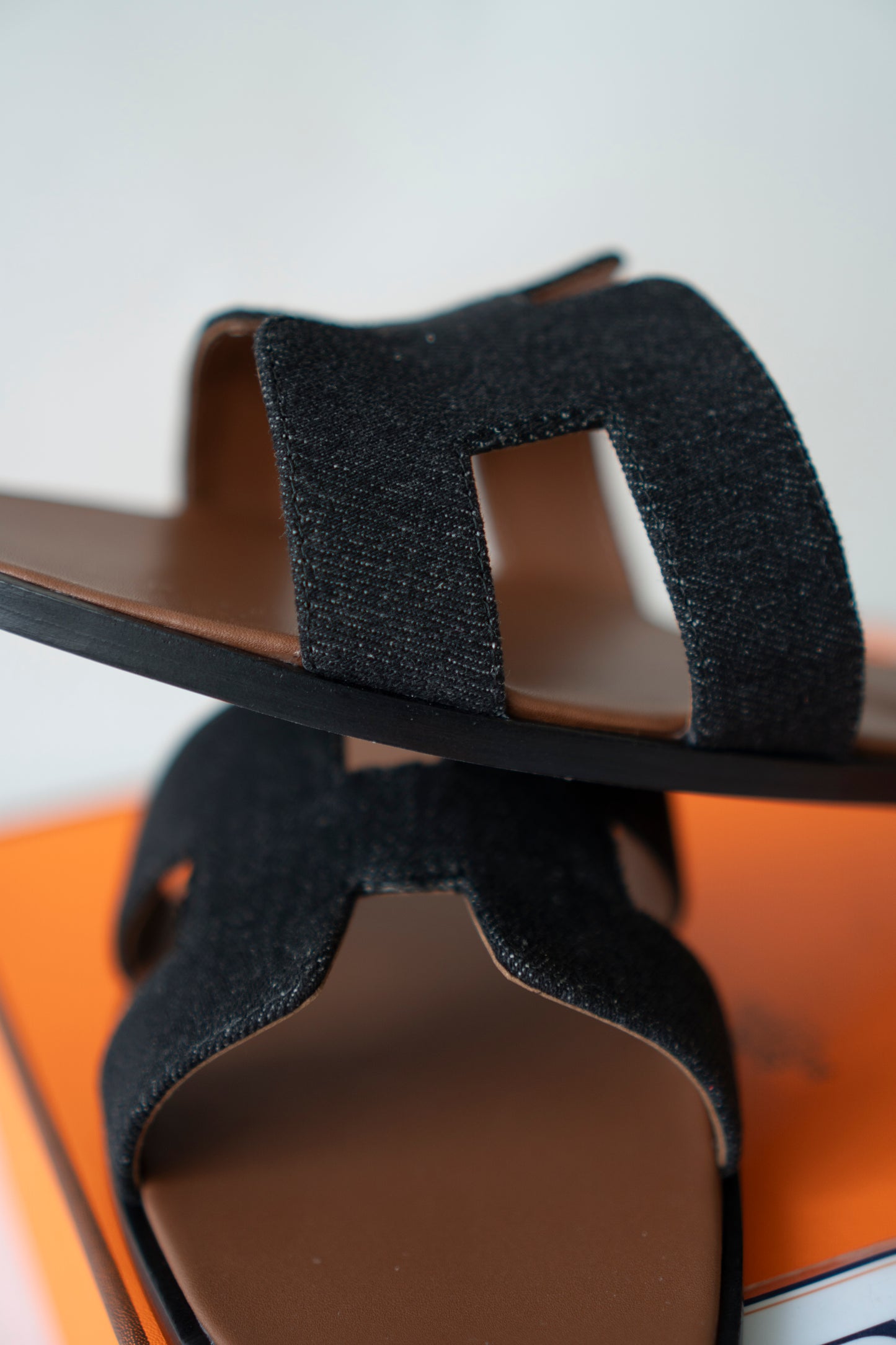 Oran Sandals – Black Denim