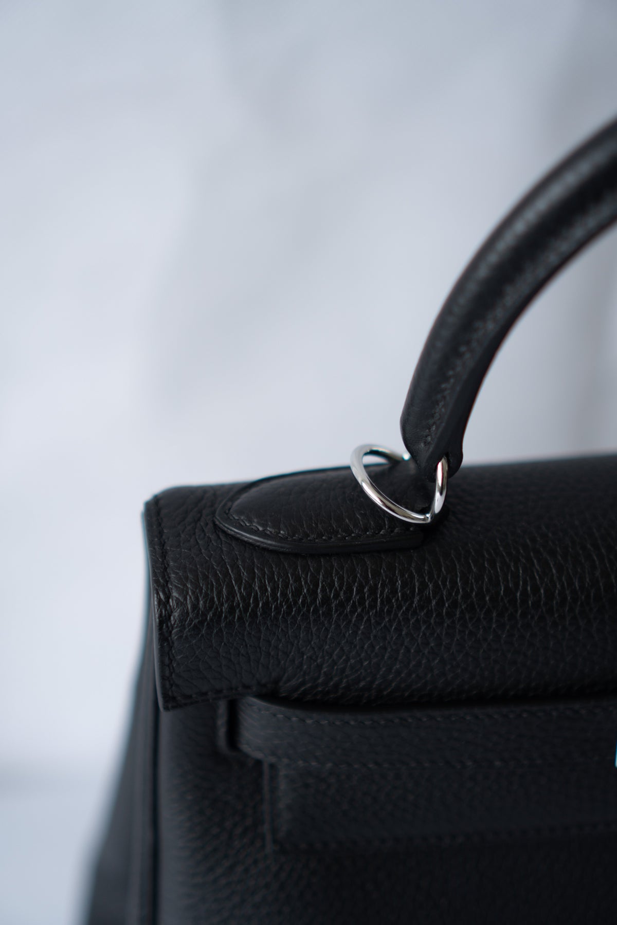 KL 28 – Black Togo with Palladium Hardware