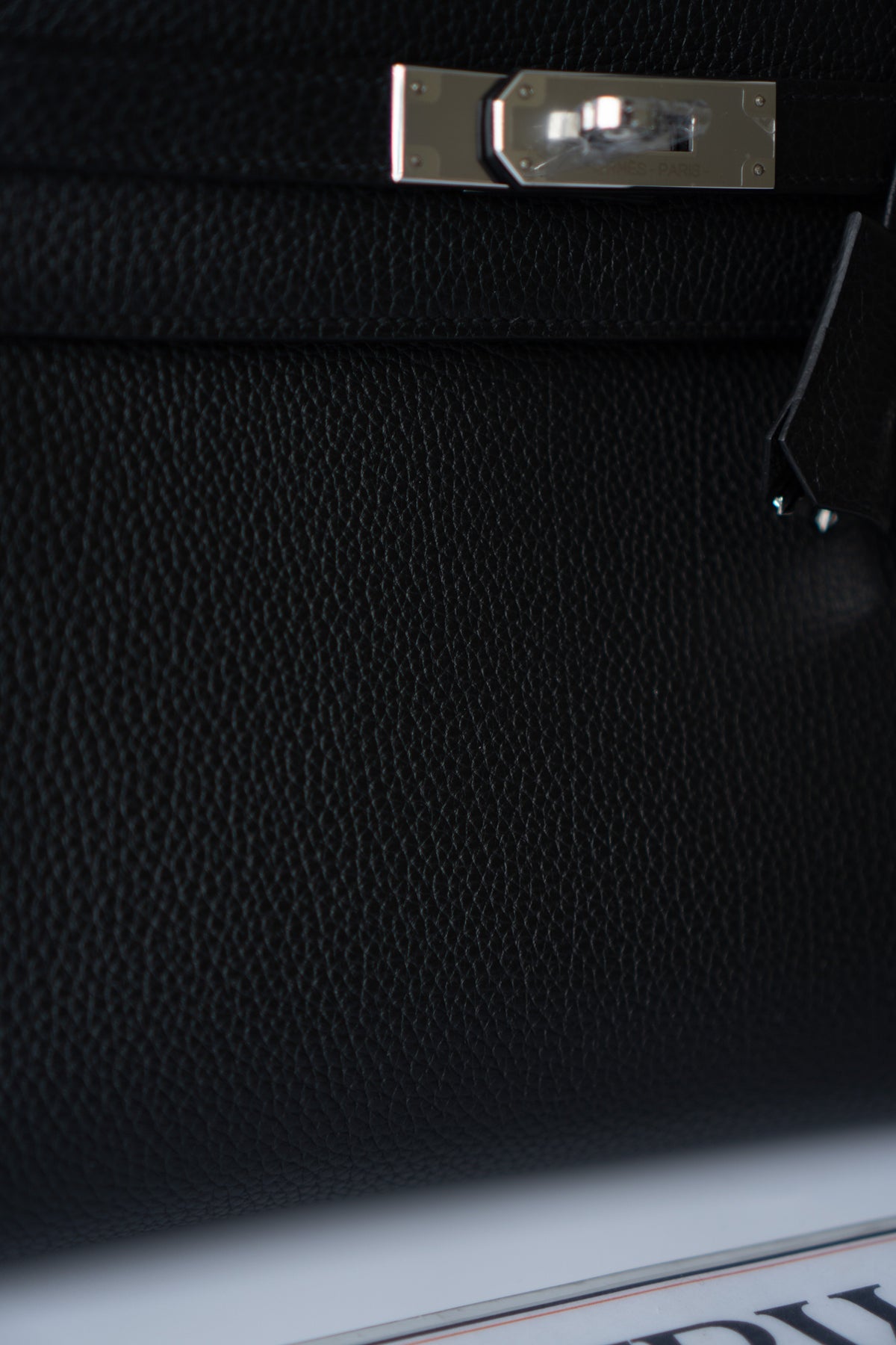 KL 28 – Black Togo with Palladium Hardware