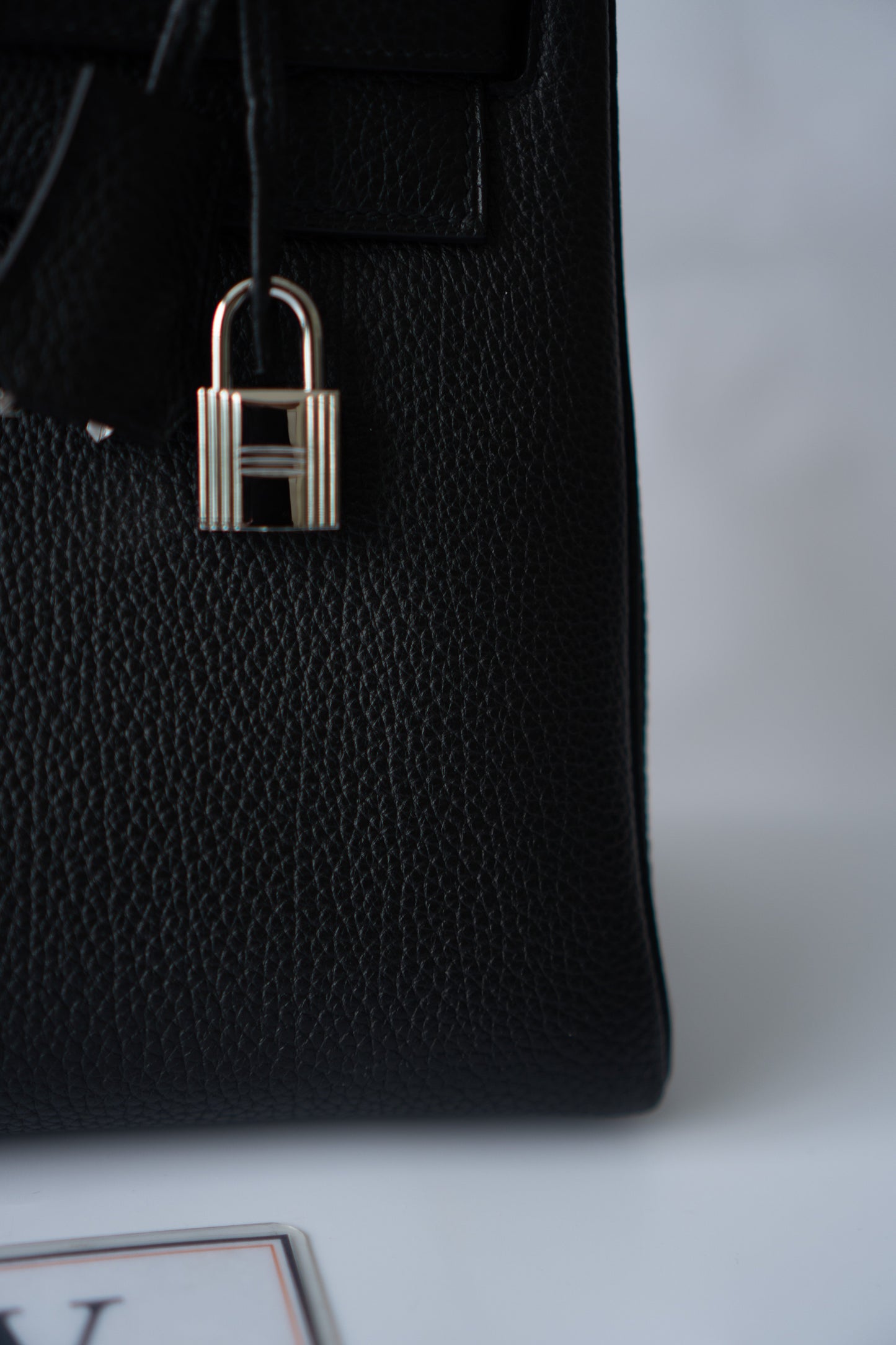 KL 28 – Black Togo with Palladium Hardware