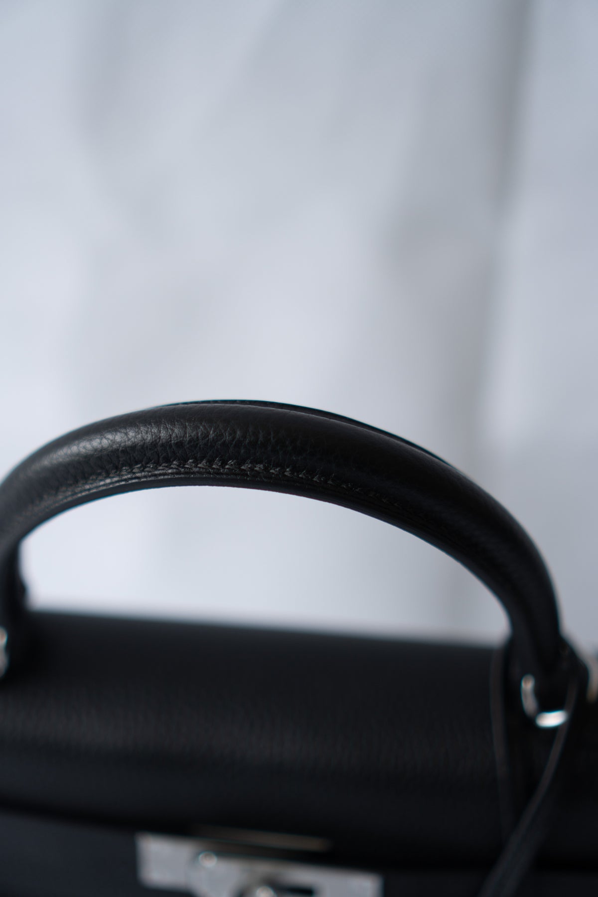 KL 28 – Black Togo with Palladium Hardware