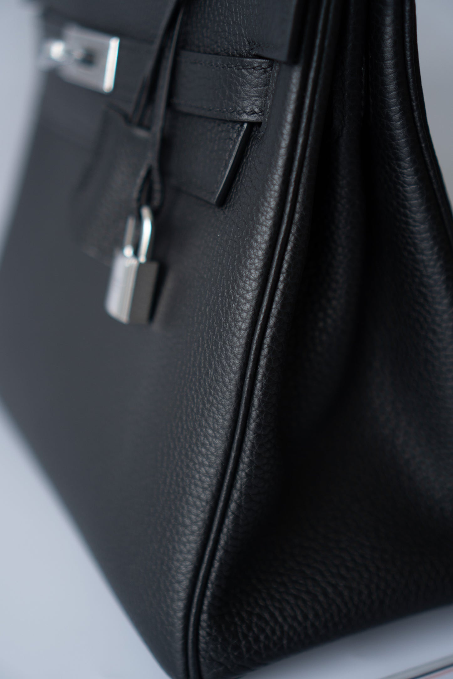 KL 28 – Black Togo with Palladium Hardware