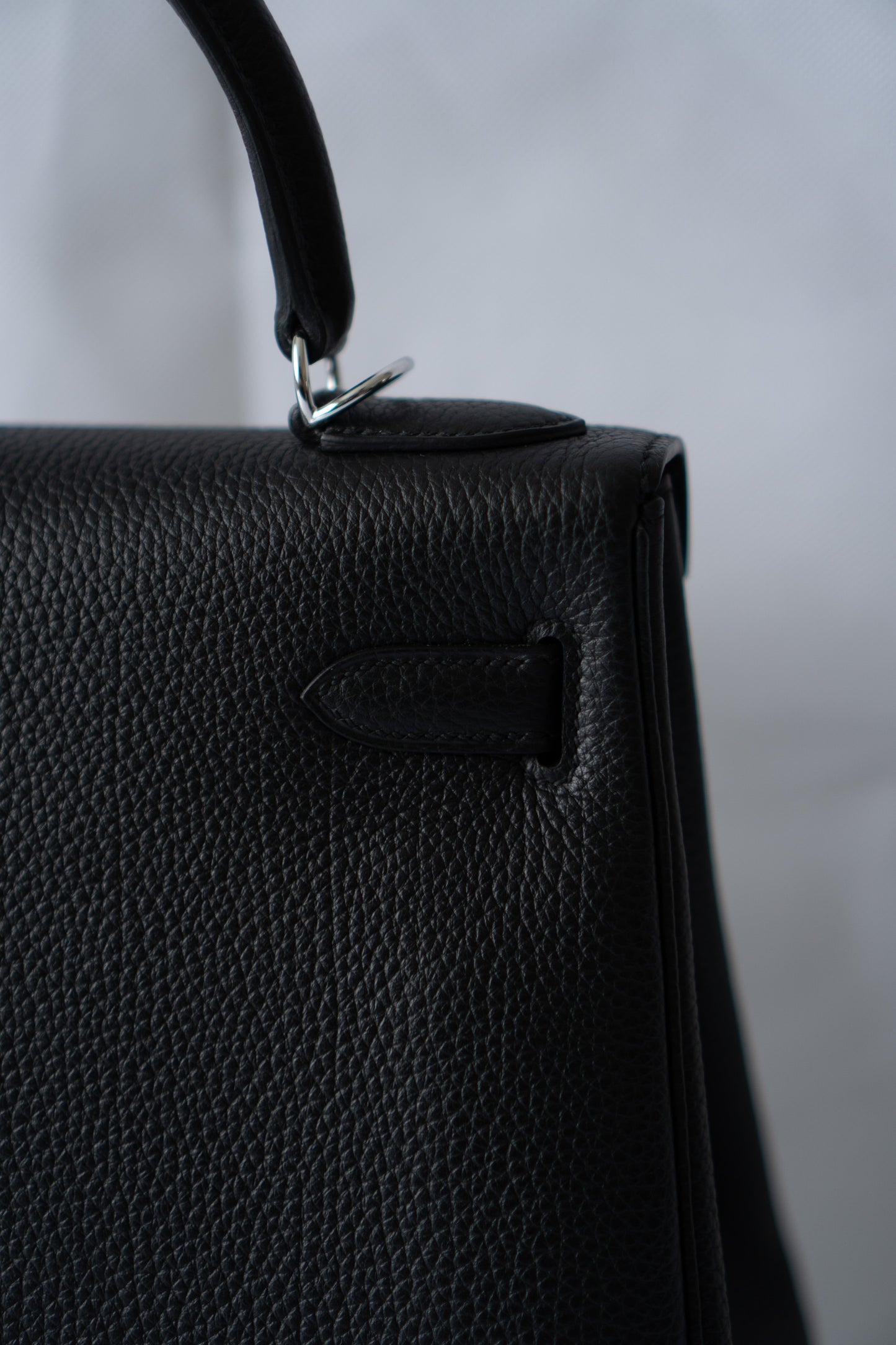 KL 28 – Black Togo with Palladium Hardware