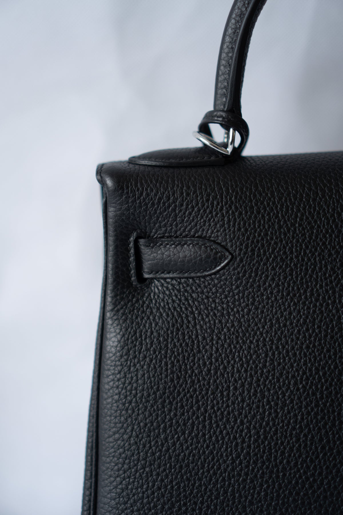 KL 28 – Black Togo with Palladium Hardware