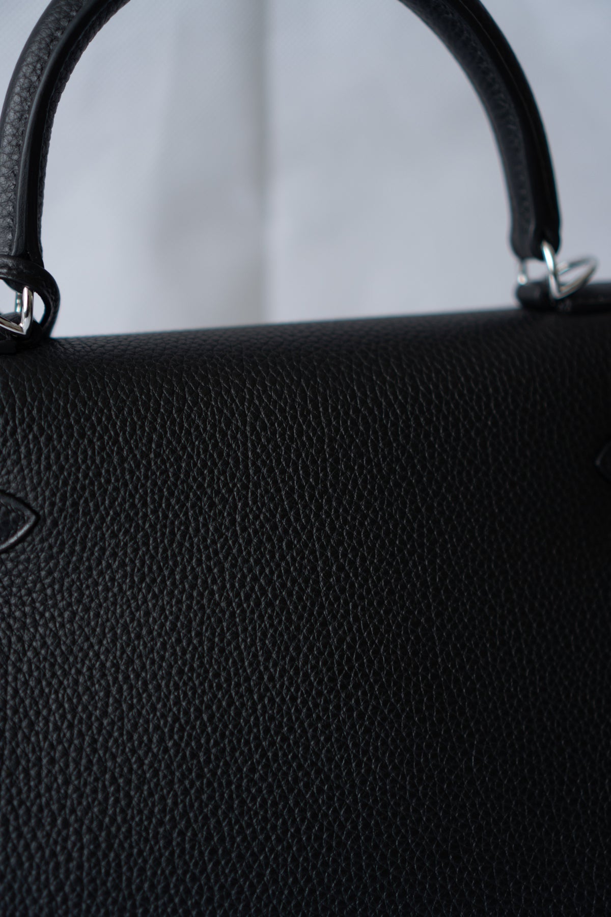 KL 28 – Black Togo with Palladium Hardware