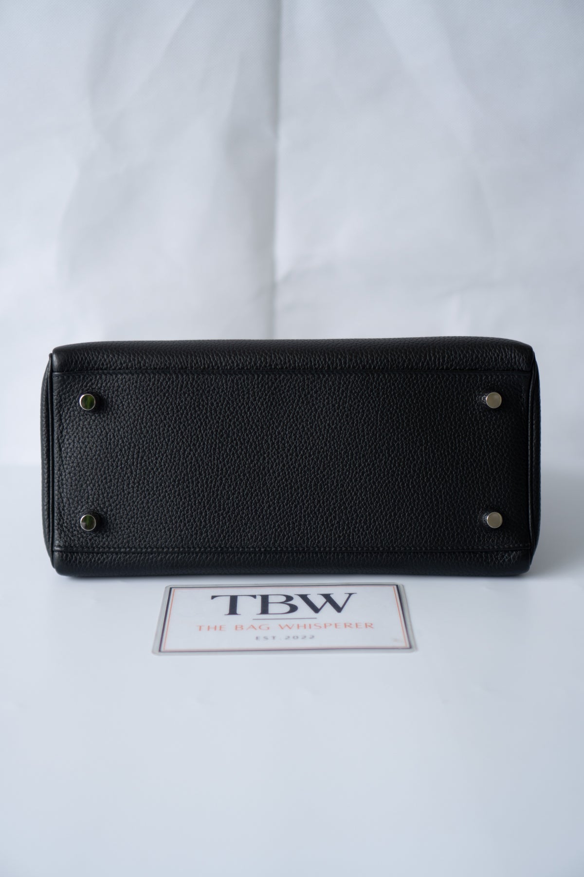KL 28 – Black Togo with Palladium Hardware