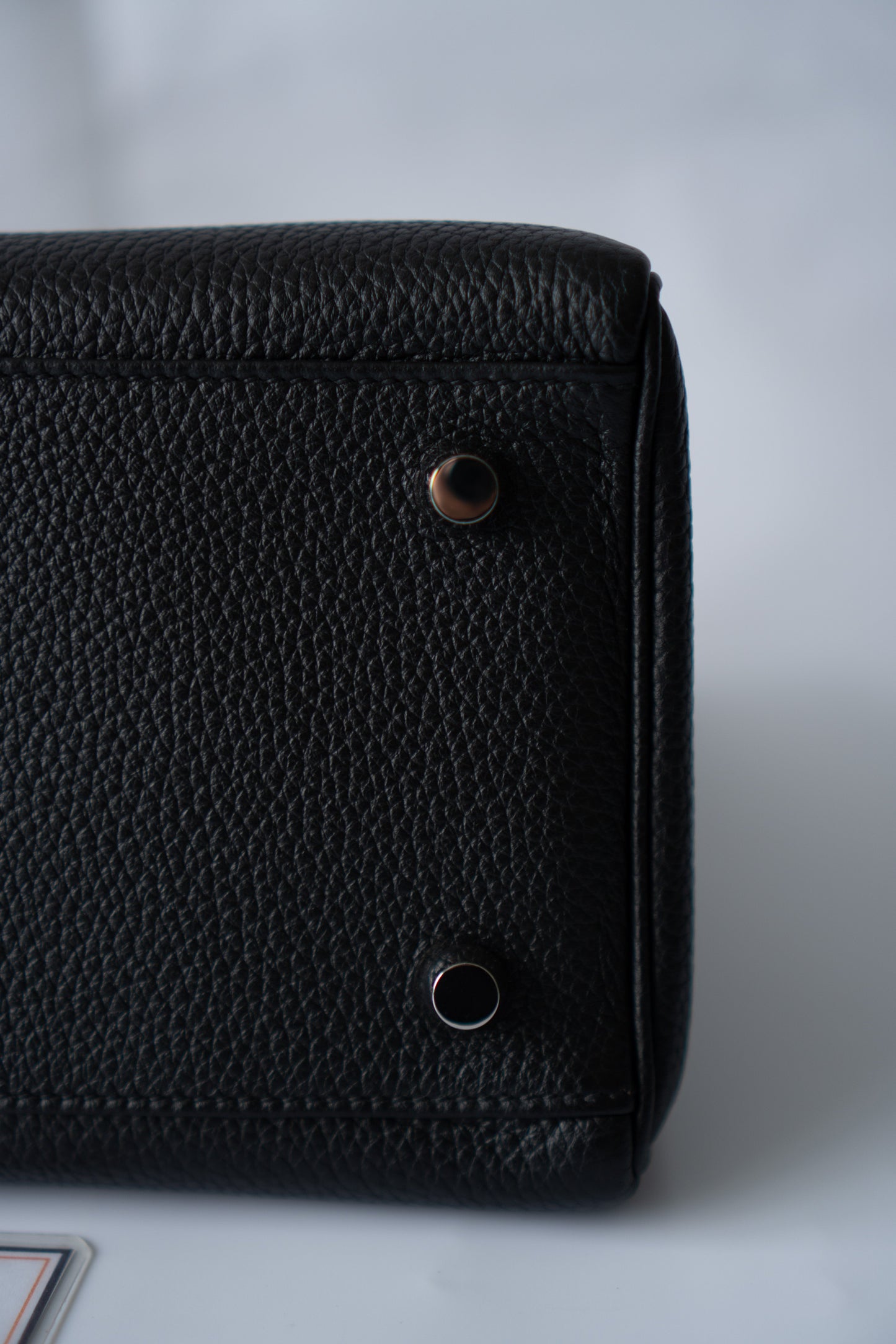 KL 28 – Black Togo with Palladium Hardware