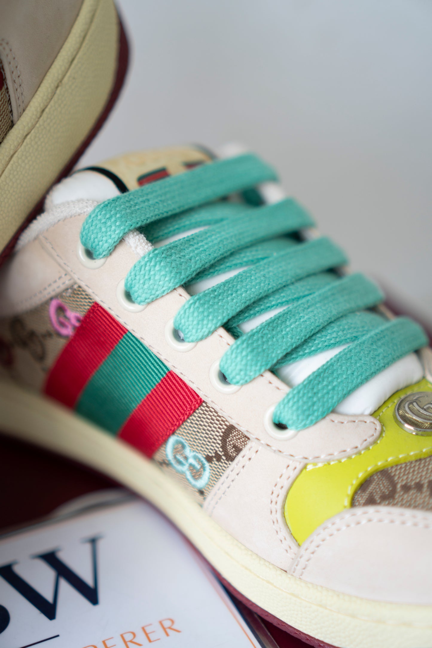 Screener GG Sneaker (Size 40) – Multicolor Canvas & Crystal Edition