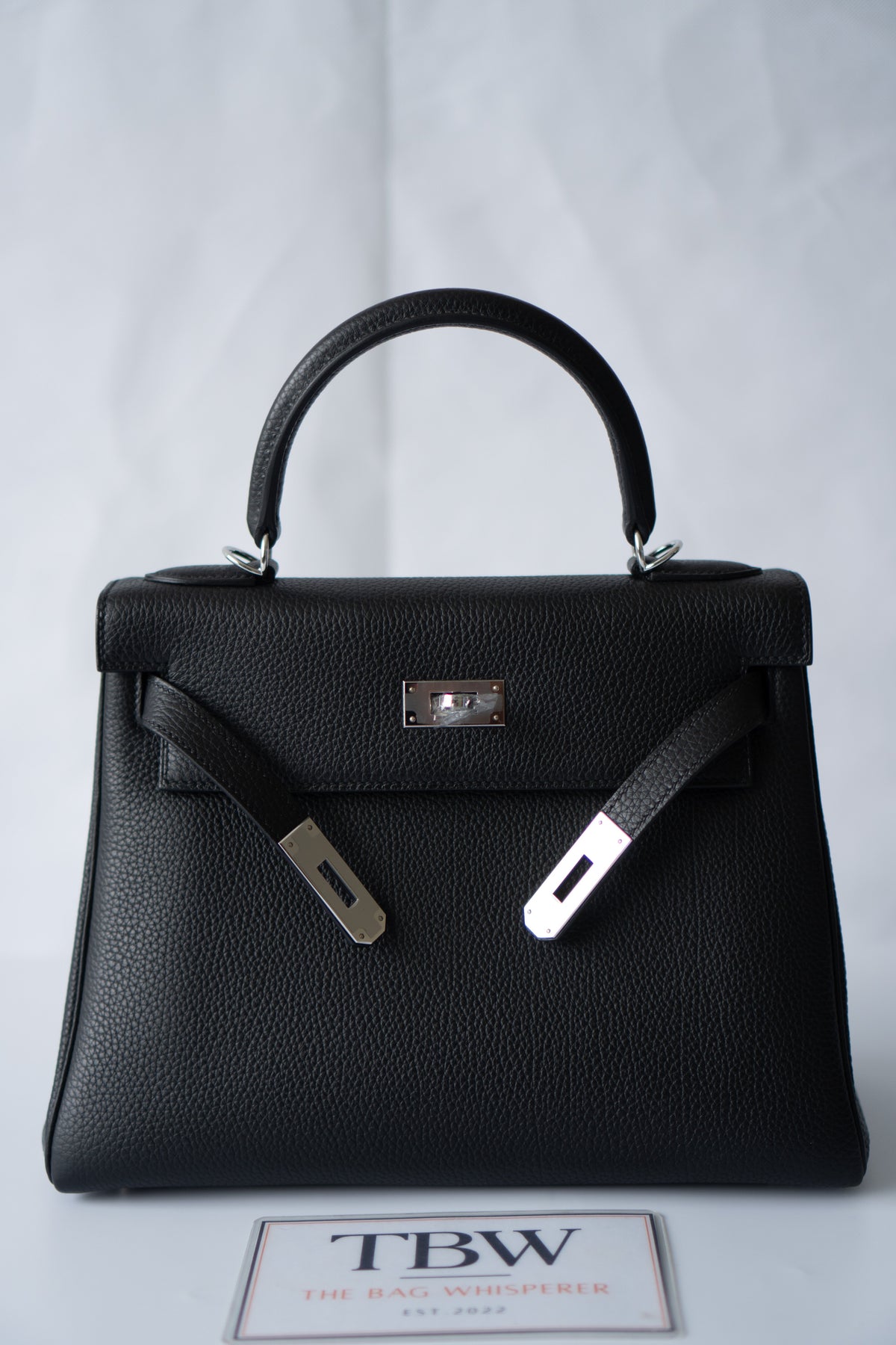 KL 28 – Black Togo with Palladium Hardware