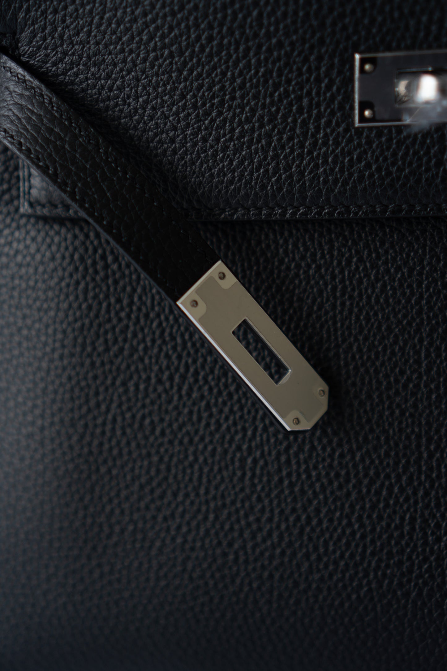 KL 28 – Black Togo with Palladium Hardware