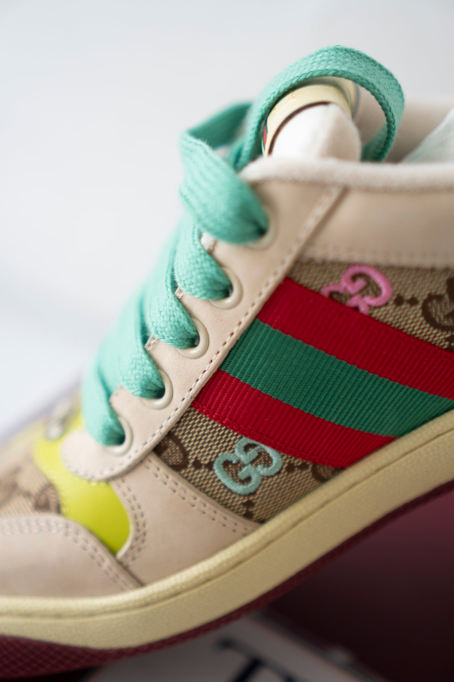 Screener GG Sneaker (Size 40) – Multicolor Canvas & Crystal Edition
