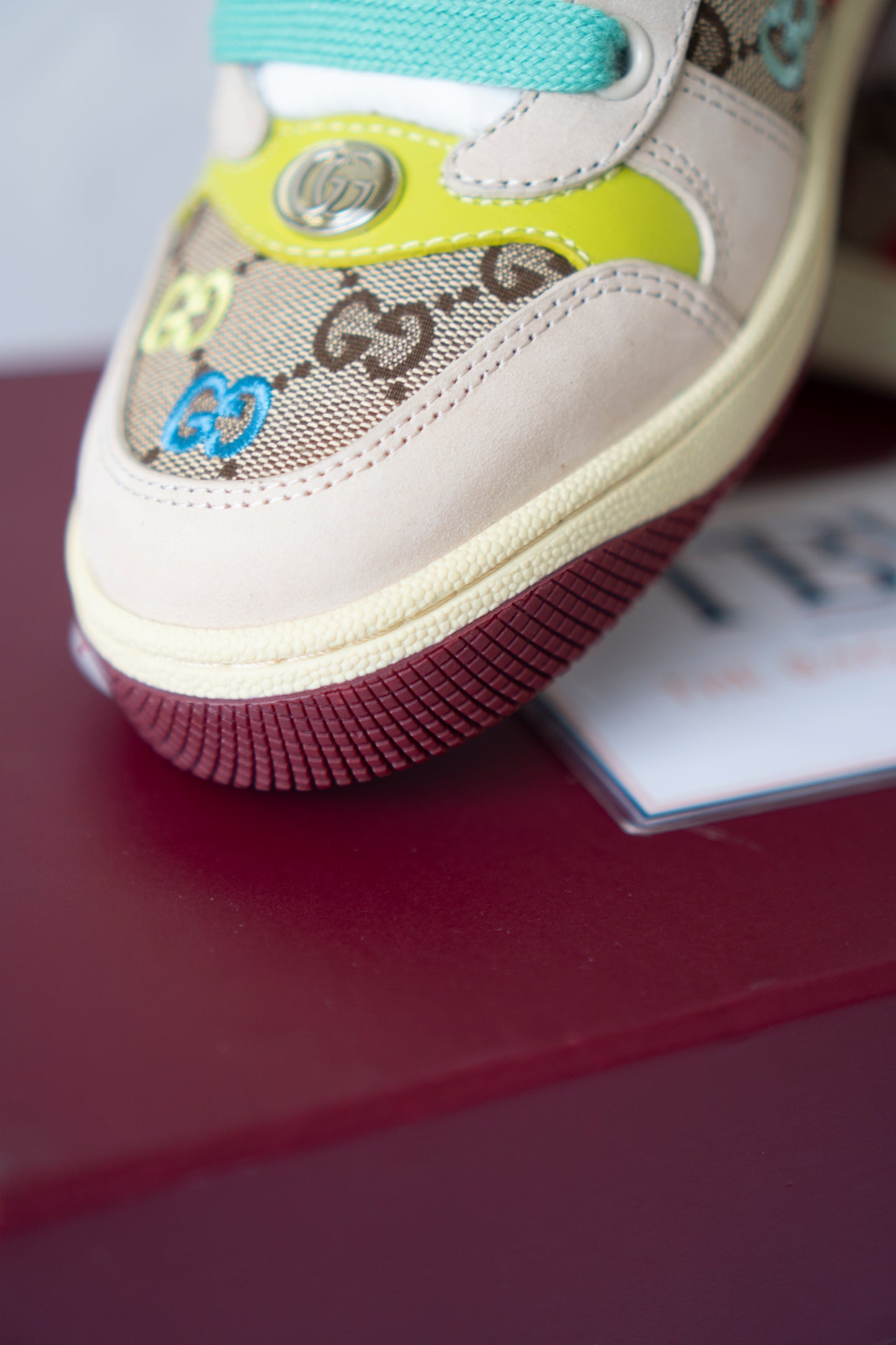 Screener GG Sneaker (Size 40) – Multicolor Canvas & Crystal Edition